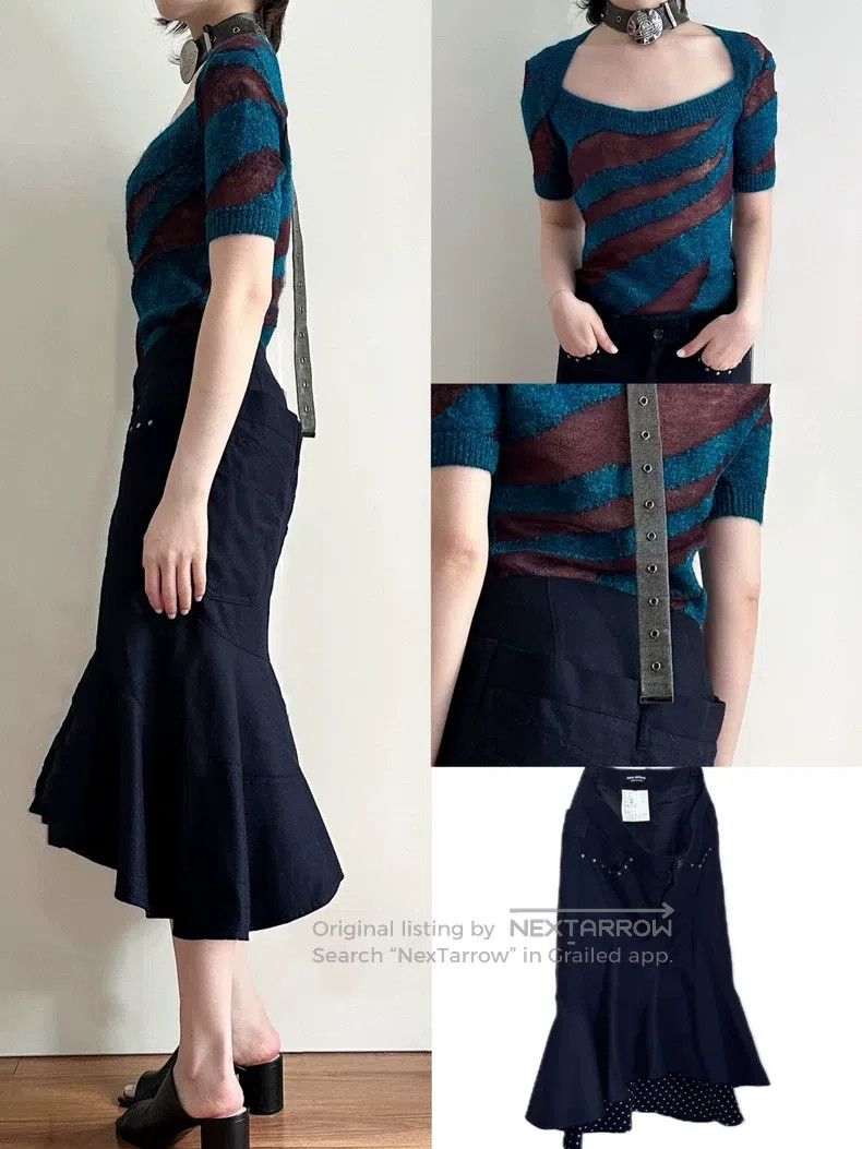 Junya Watanabe Junya Watanabe size S Irregular Polka Dot Mermaid Half Ski Size 23" - 1 Thumbnail