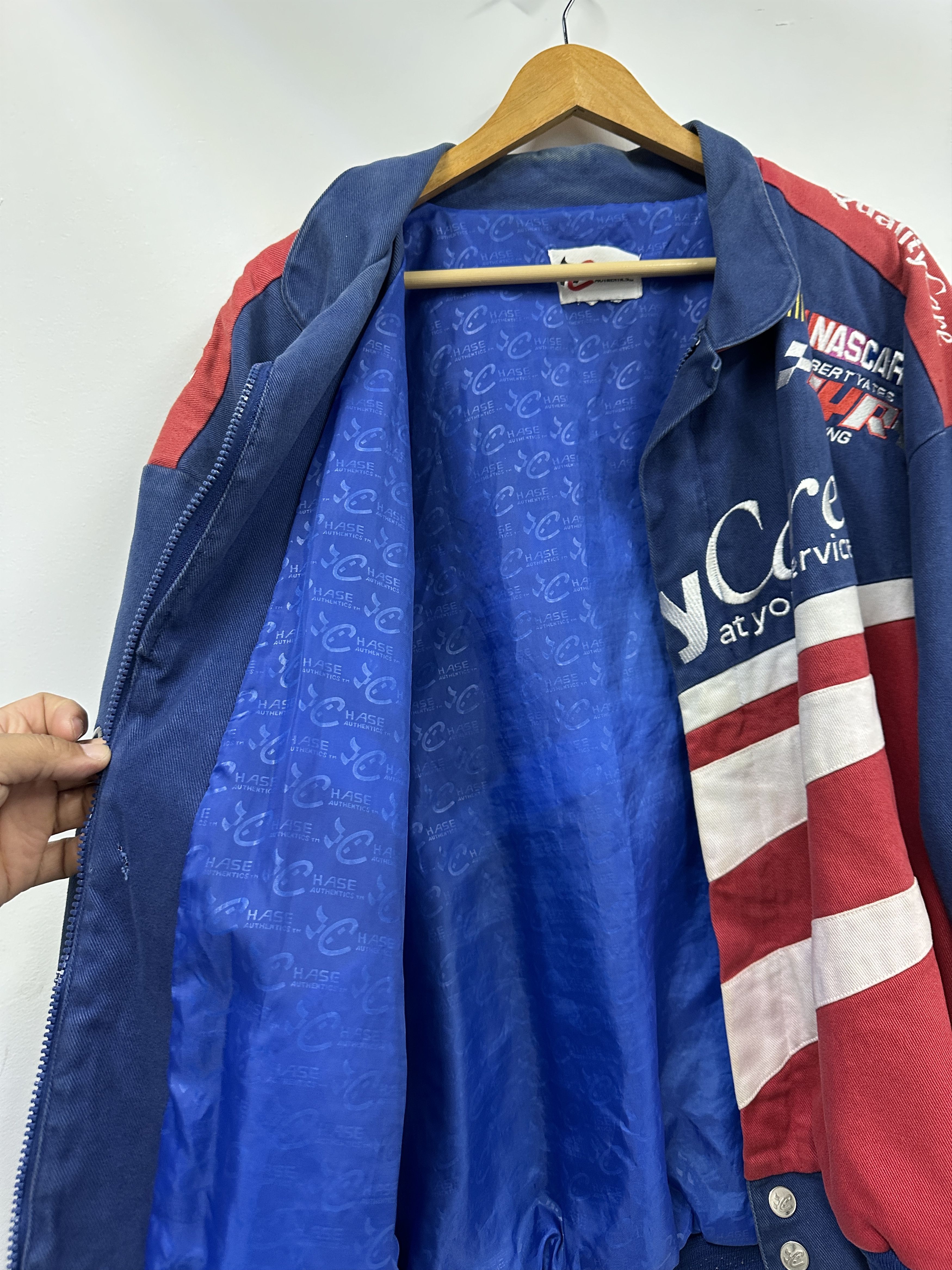 Other Vintage NASCAR Quality Care Racing Jacket Ford Y2K Large Size US L / EU 52-54 / 3 - 10 Thumbnail