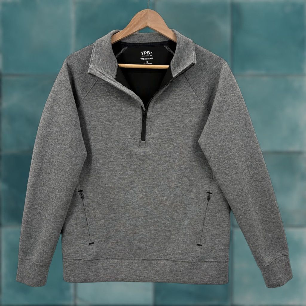 Vintage YPB Abercrombie NeoKNIT Sweatshirt Mens Small Gray Quarter Zip Athletic Pullover Size US S / EU 44-46 / 1 - 1 Thumbnail