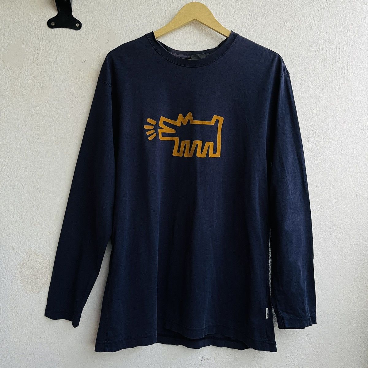 Keith Haring × Vintage Sun Faded Vintage Keith Haring Iconic Logo Long Sleeves Size US L / EU 52-54 / 3 - 1 Thumbnail