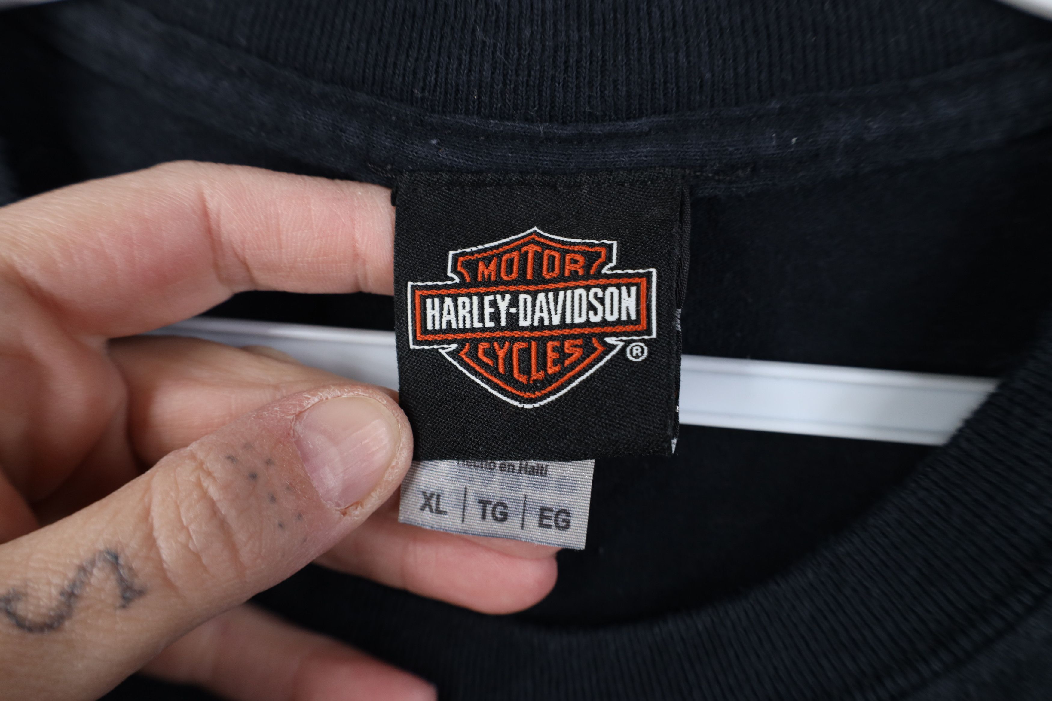 Harley Davidson Harley Davidson Spell Out Fort Benning Eagle T-Shirt Black Size US L / EU 52-54 / 3 - 9 Thumbnail