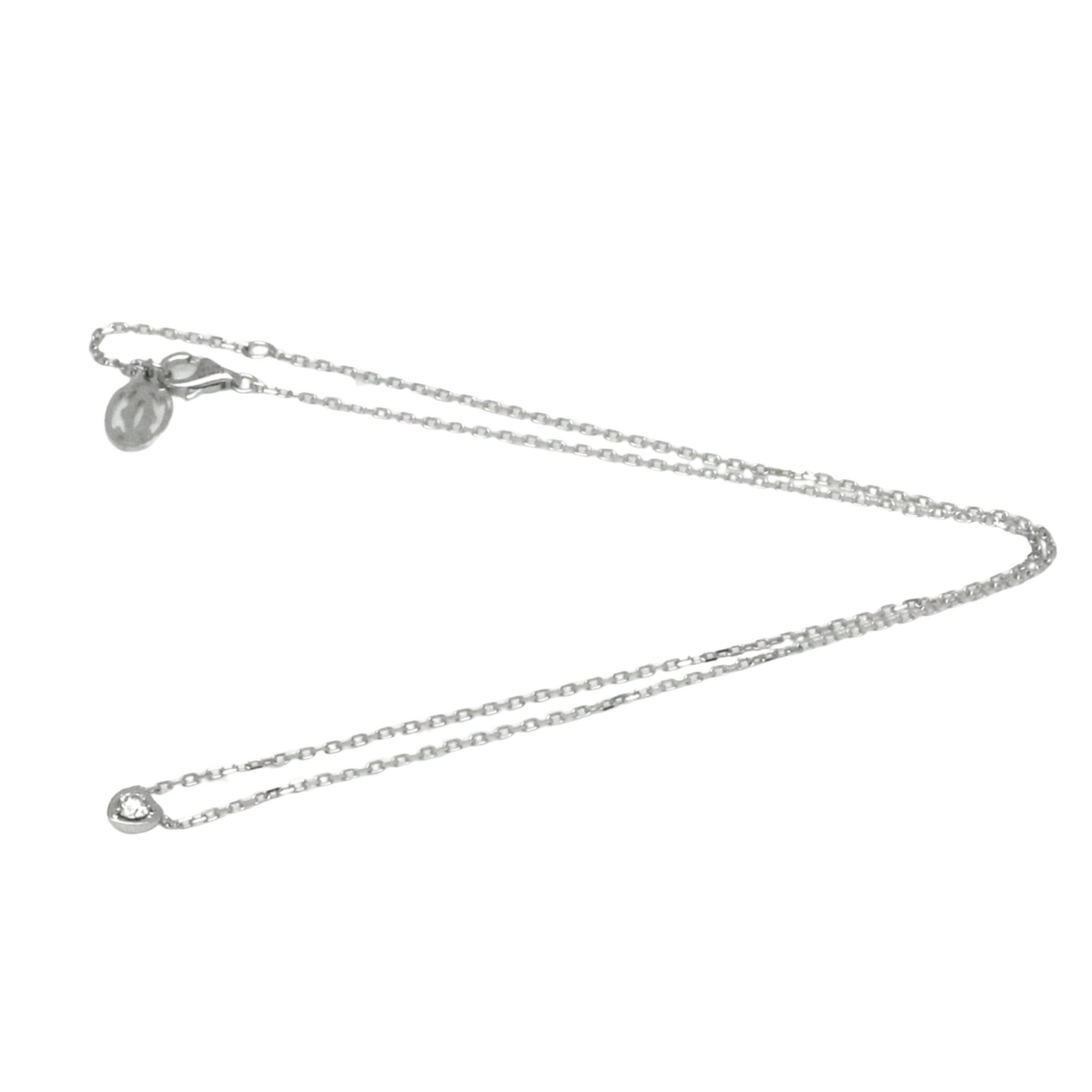 image of Cartier Diamants Légers Necklace in Silver, Women's