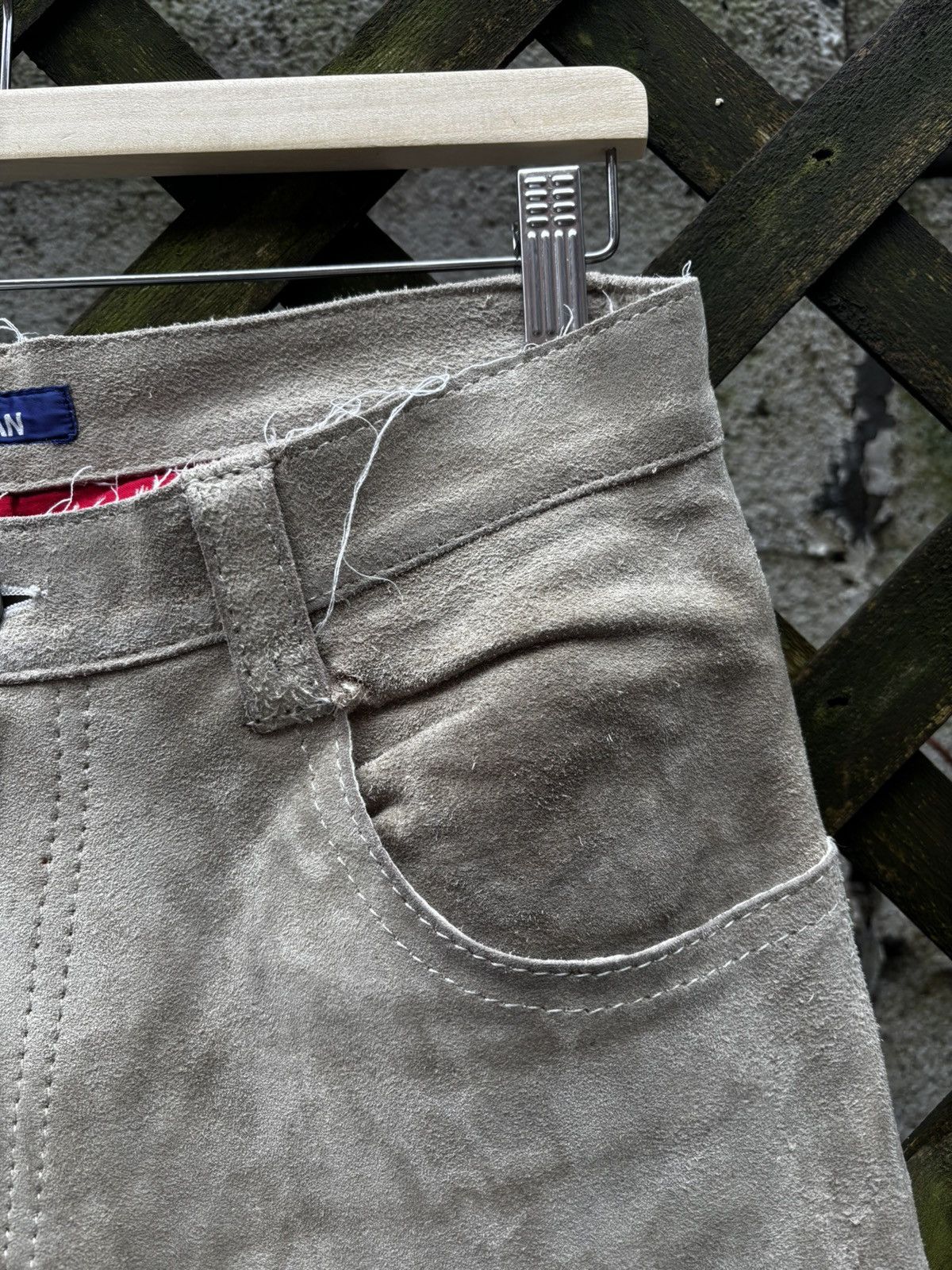Comme des Garcons Junya Watanabe AW03 Heavyweight Suede Pants Size US 32 / EU 48 - 5 Thumbnail