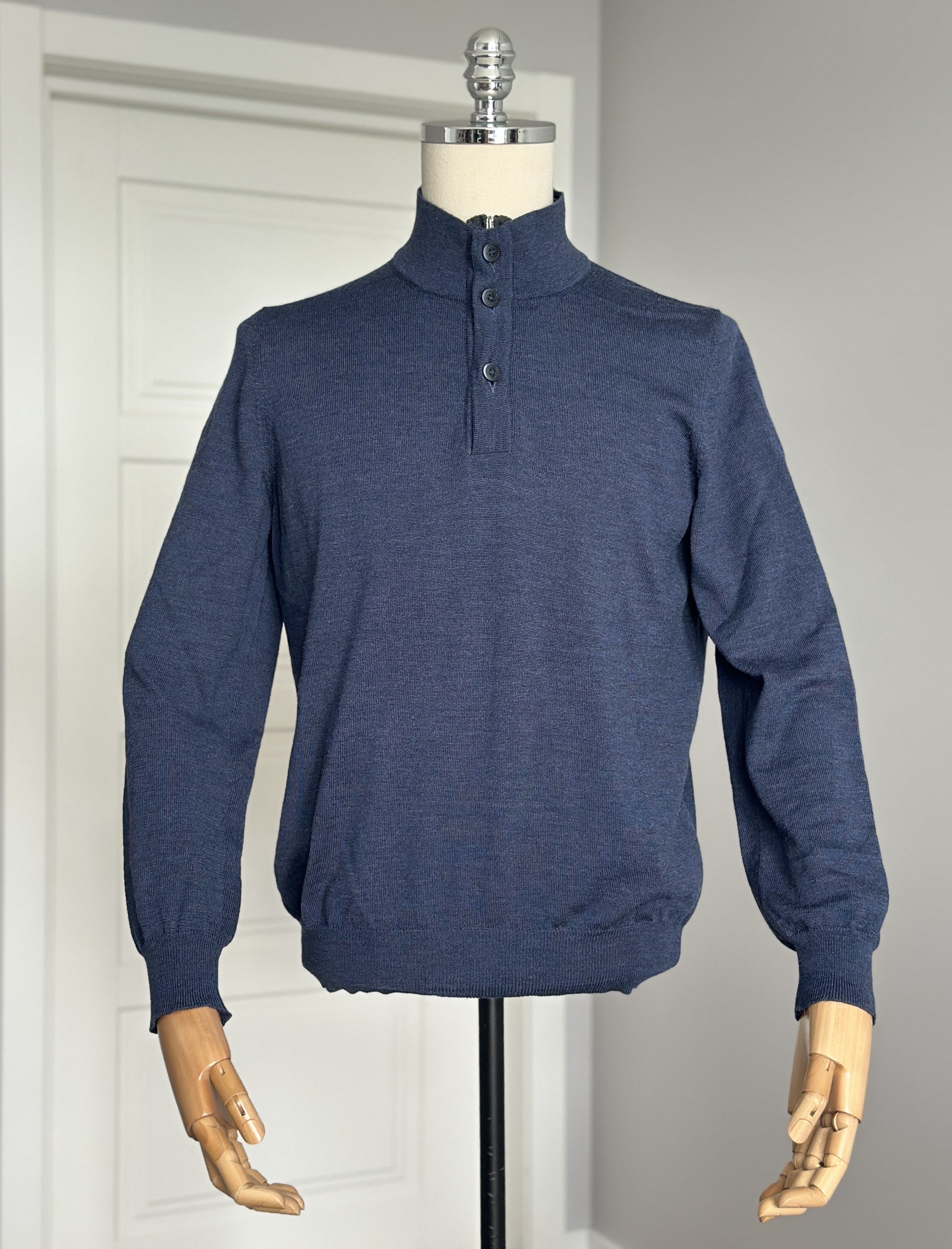 Fay FAY COLTRUI Sweater Made In Italy Marine Combi Luxury Brand Size US S / EU 44-46 / 1 - 18 Thumbnail