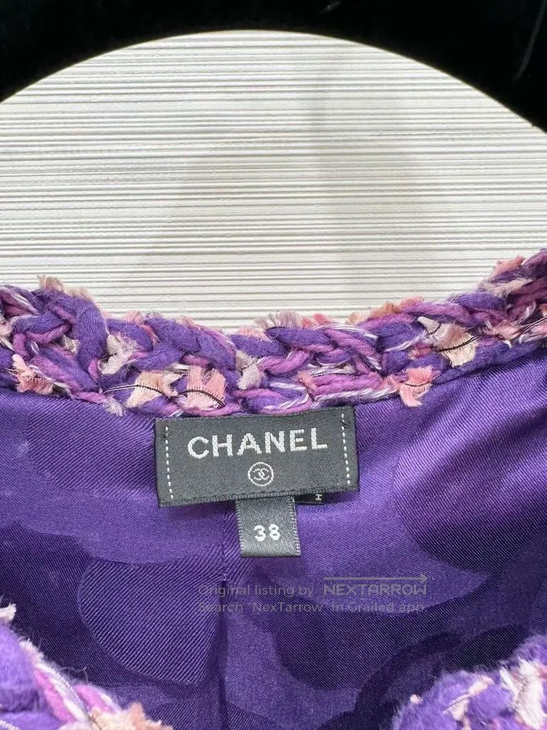 Chanel Chanel Purple woven short-sleeved jacket Size XS / US 0-2 / IT 36-38 - 2 Thumbnail