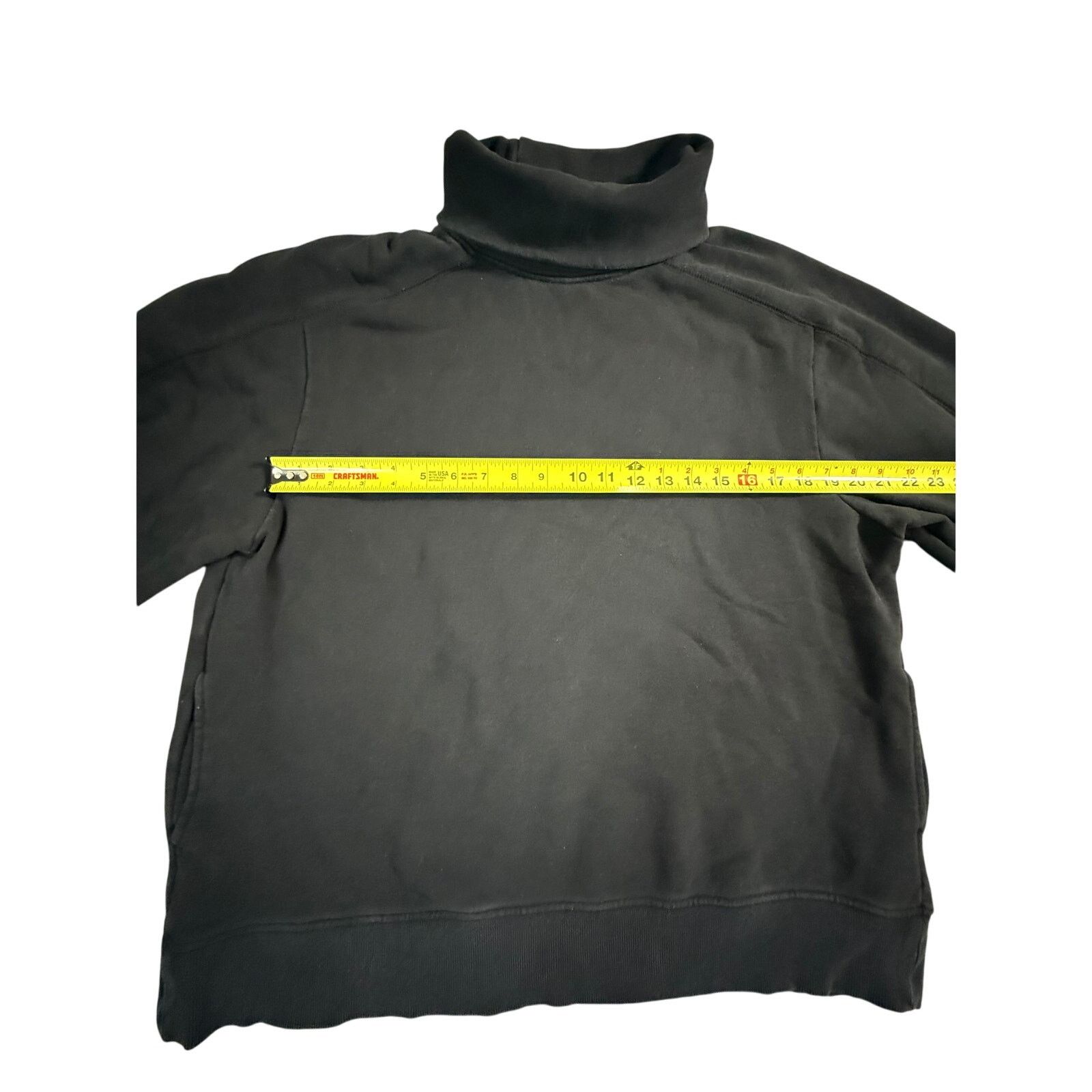 Other LIT Activewear Women's Oversized Turtleneck Black Sweatshirt Size S / US 4 / IT 40 - 5 Thumbnail