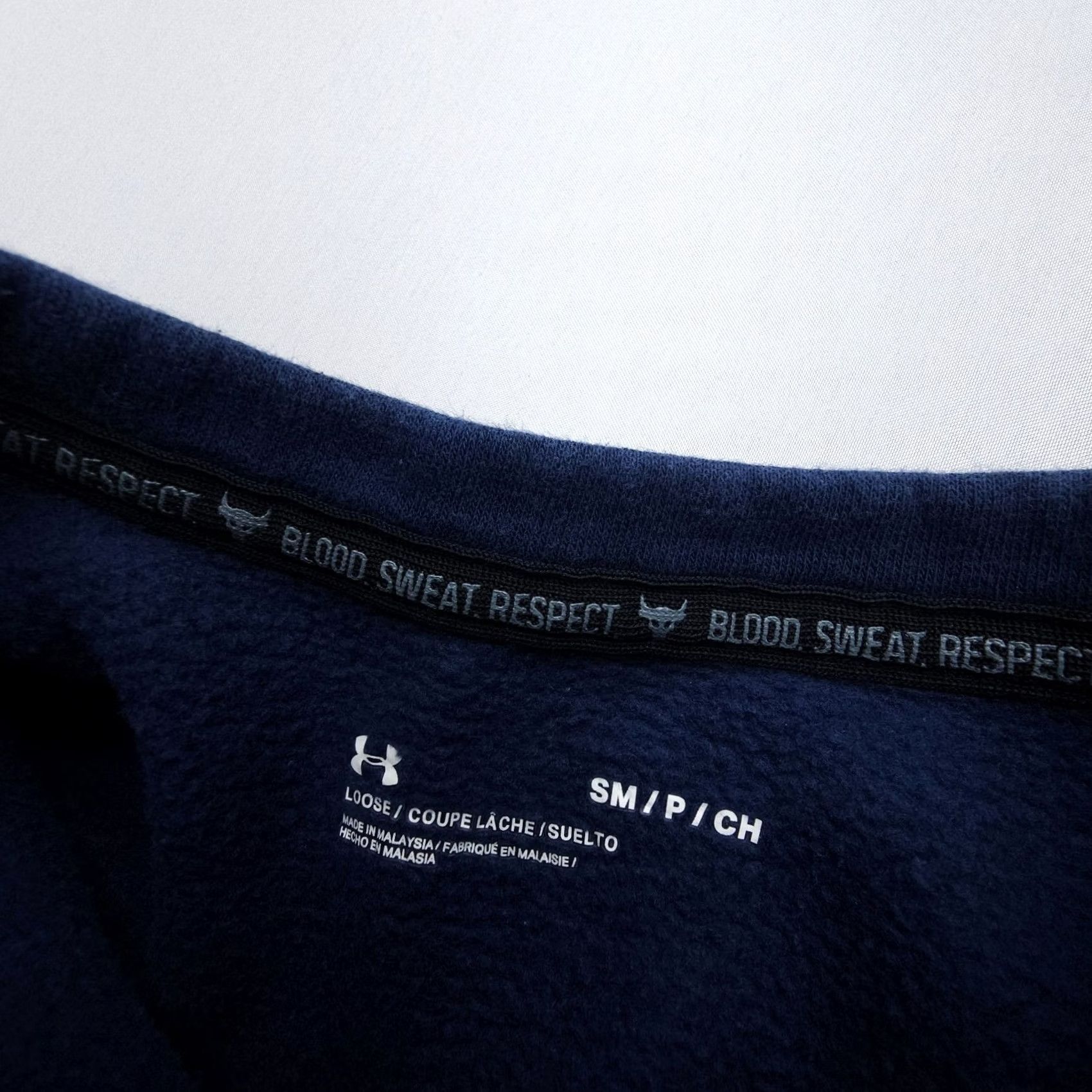 Under Armour Under Armour Project Rock Fleece Sweatshirt Womens Small Blue Gym Crop Size S / US 4 / IT 40 - 7 Thumbnail