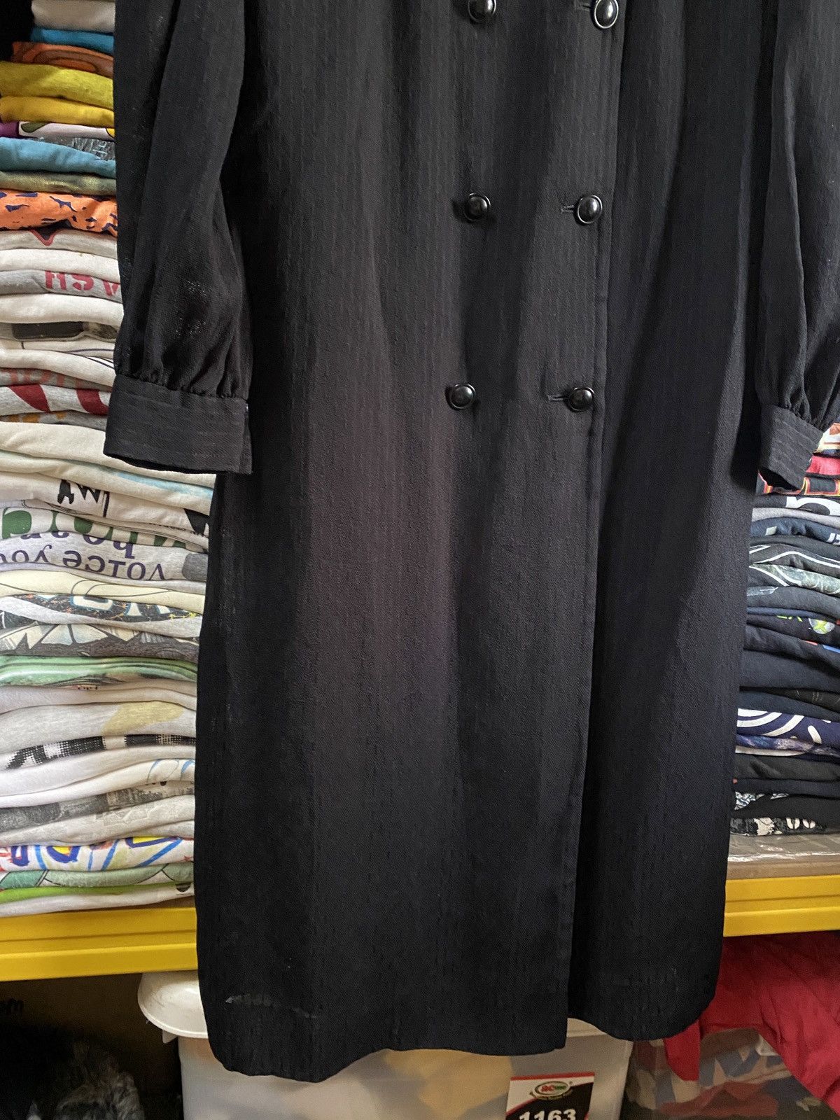 Designer × Givenchy Formal Givenchy luxury Black Wool Dress With Lace Size L / US 10 / IT 46 - 5 Thumbnail