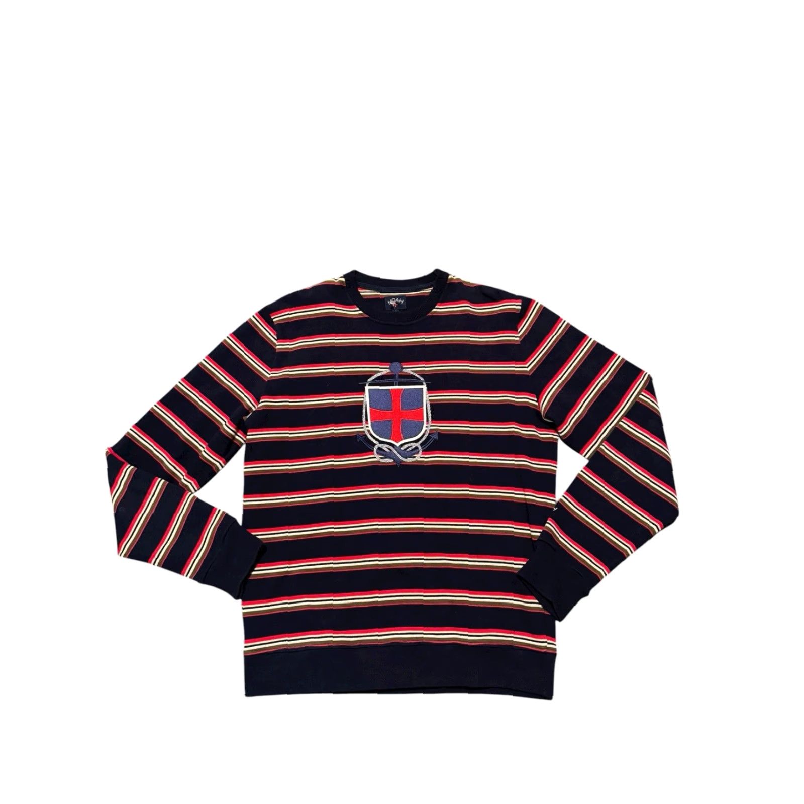 Noah NOAH NY Nautical Stripe Core Logo Anchor Sweatshirt FW17 AUTHENTIC Size L Rare Size US L / EU 52-54 / 3 - 2 Thumbnail