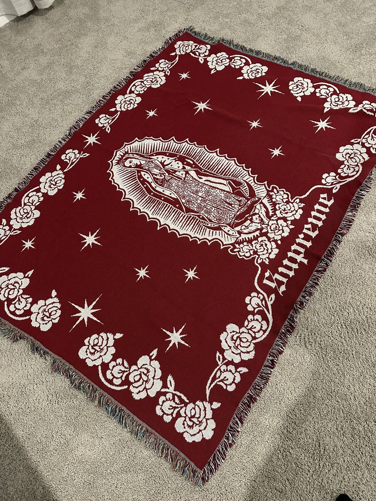 Supreme Supreme Virgin Mary Blanket Grailed