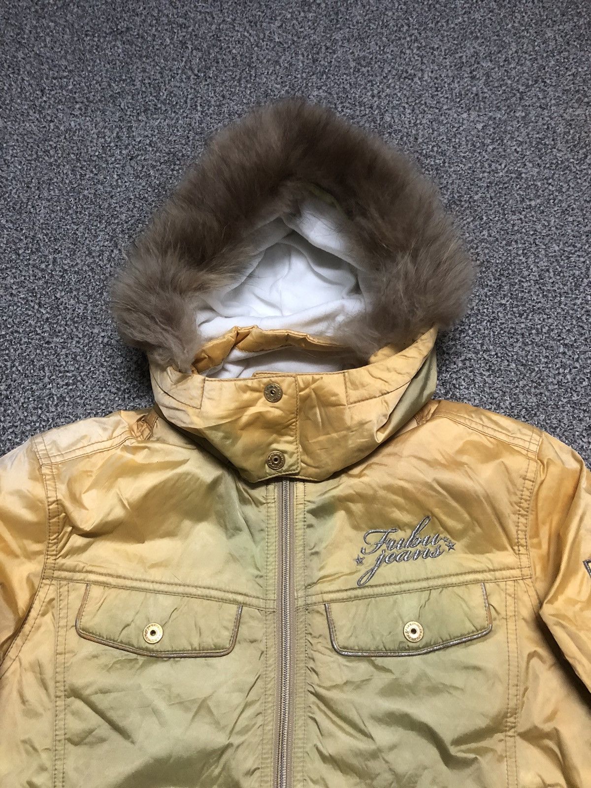If Six Was Nine Vintage 90s Sunfaded Fubu The Collection Fur Ski Jacket Size M / US 6-8 / IT 42-44 - 4 Thumbnail