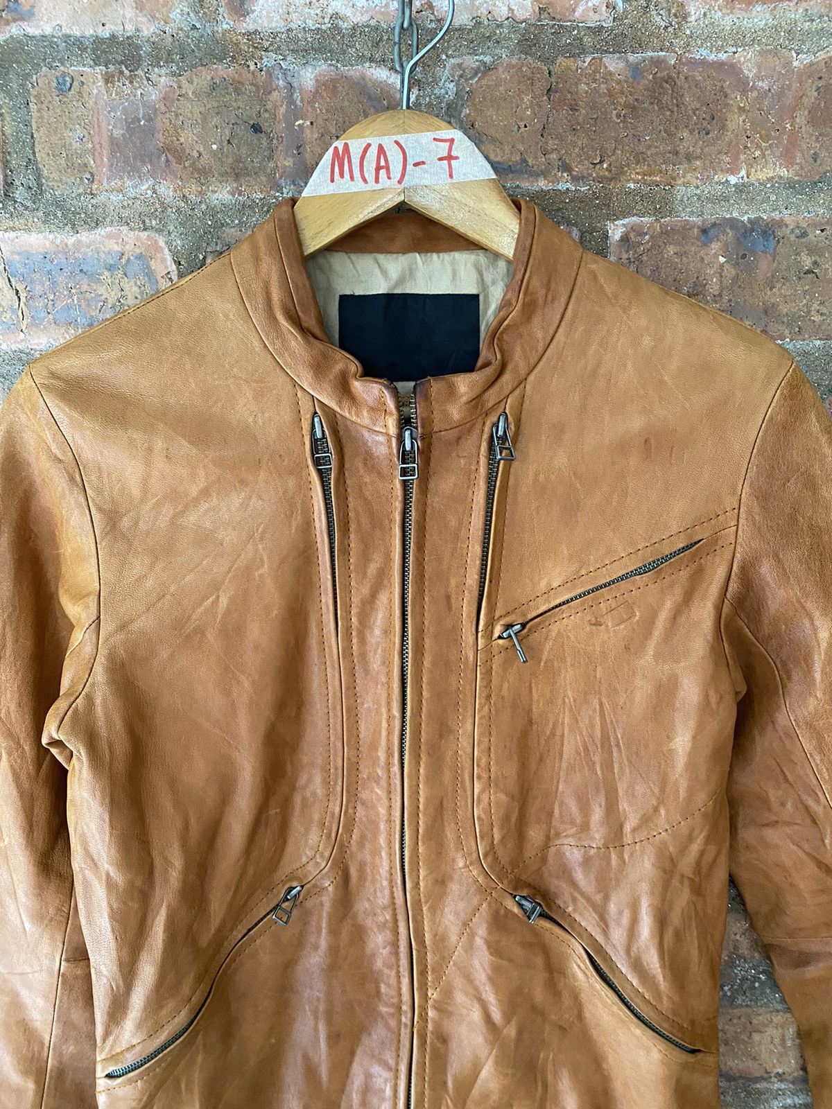 TALKING ABOUT THE ABSTRACTION 🔥🔥🔥TATA Multi Zipper lamb Leather Jacket Size US M / EU 48-50 / 2 - 6 Thumbnail