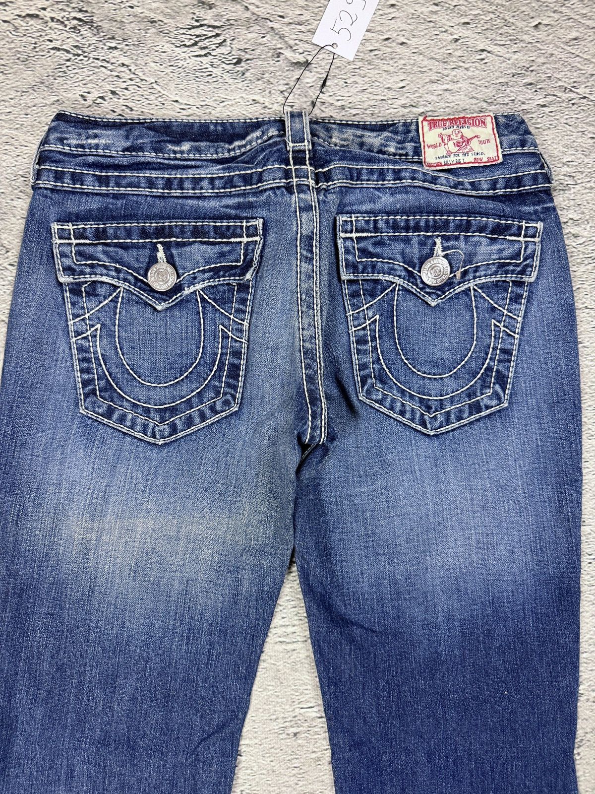 True Religion True Religion blue jeans white thick stitching Billy Size 30" / US 8 / IT 44 - 2 Thumbnail