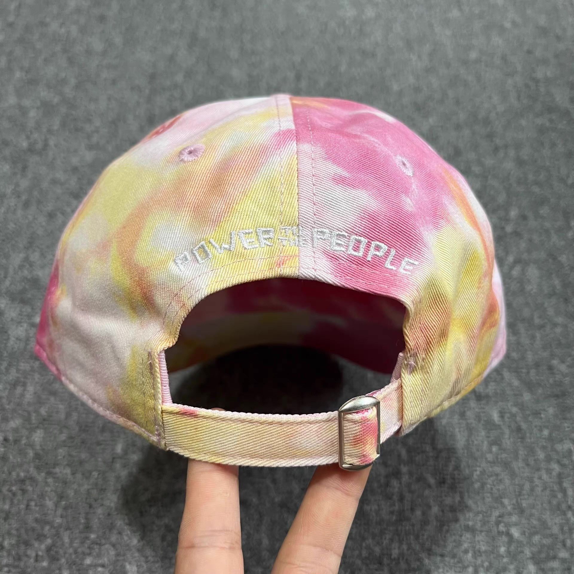 Cross Colours Cross EmbroideredTie-DyeCurved BrimBaseball Cap Visor Q7 Size ONE SIZE - 7 Thumbnail