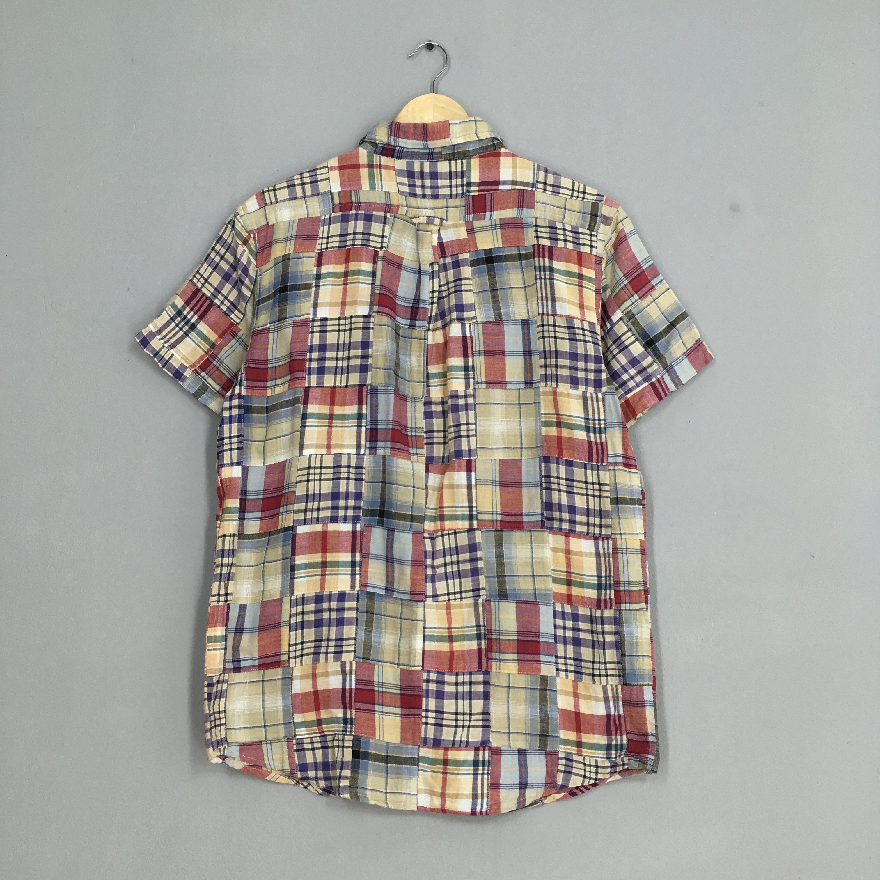 Flannel Vintage Patchwork Checkered Flannel Shirt Large Size US L / EU 52-54 / 3 - 7 Thumbnail