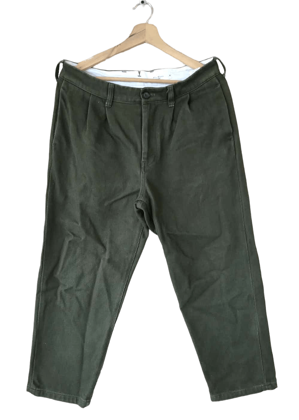 image of Still By Hand Chino Pants in Army Green, Men's (Size 30)