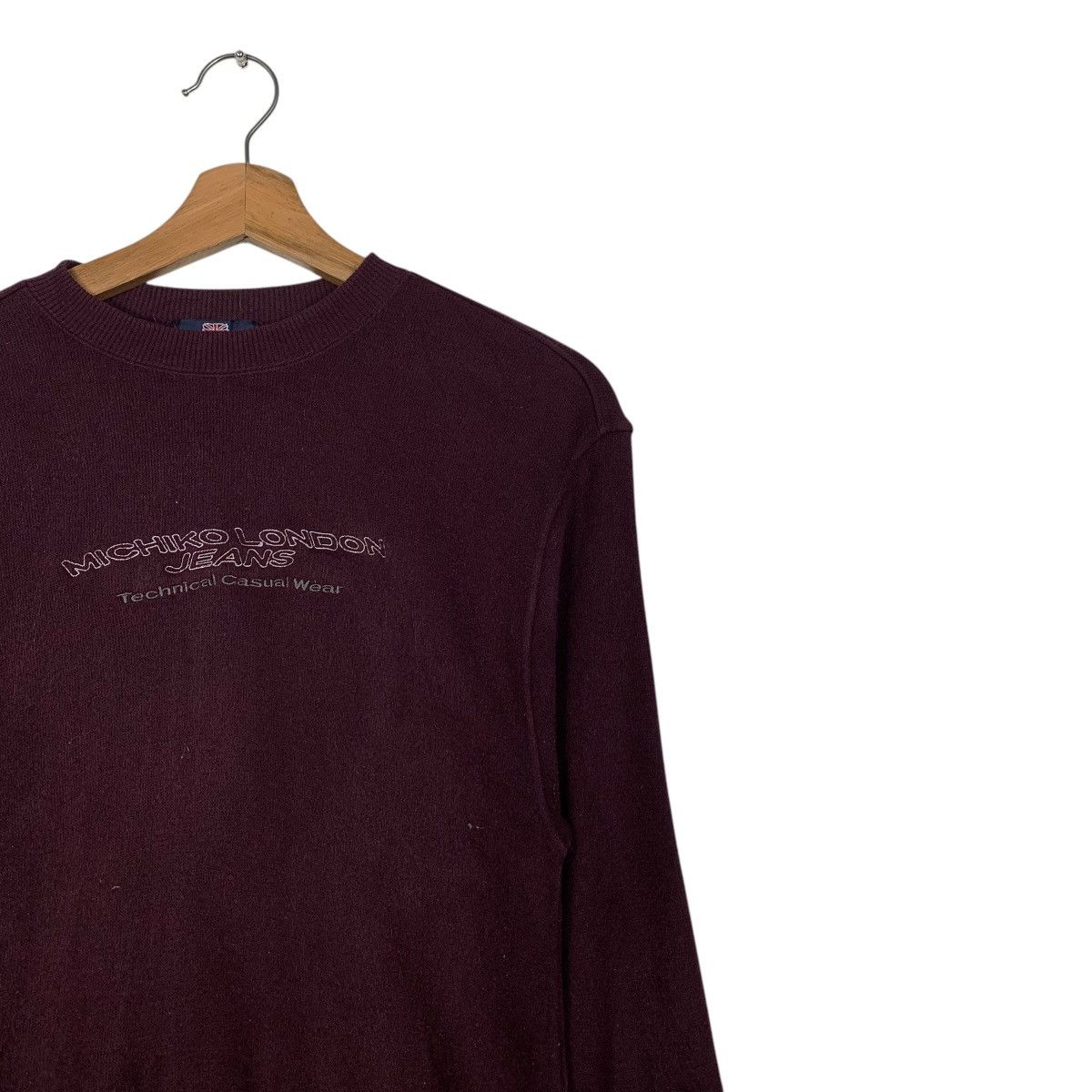 Michiko Koshino London MICHIKO LONDON Technical Wear Maroon Sweatshirt #2422-C108 Size US M / EU 48-50 / 2 - 5 Thumbnail
