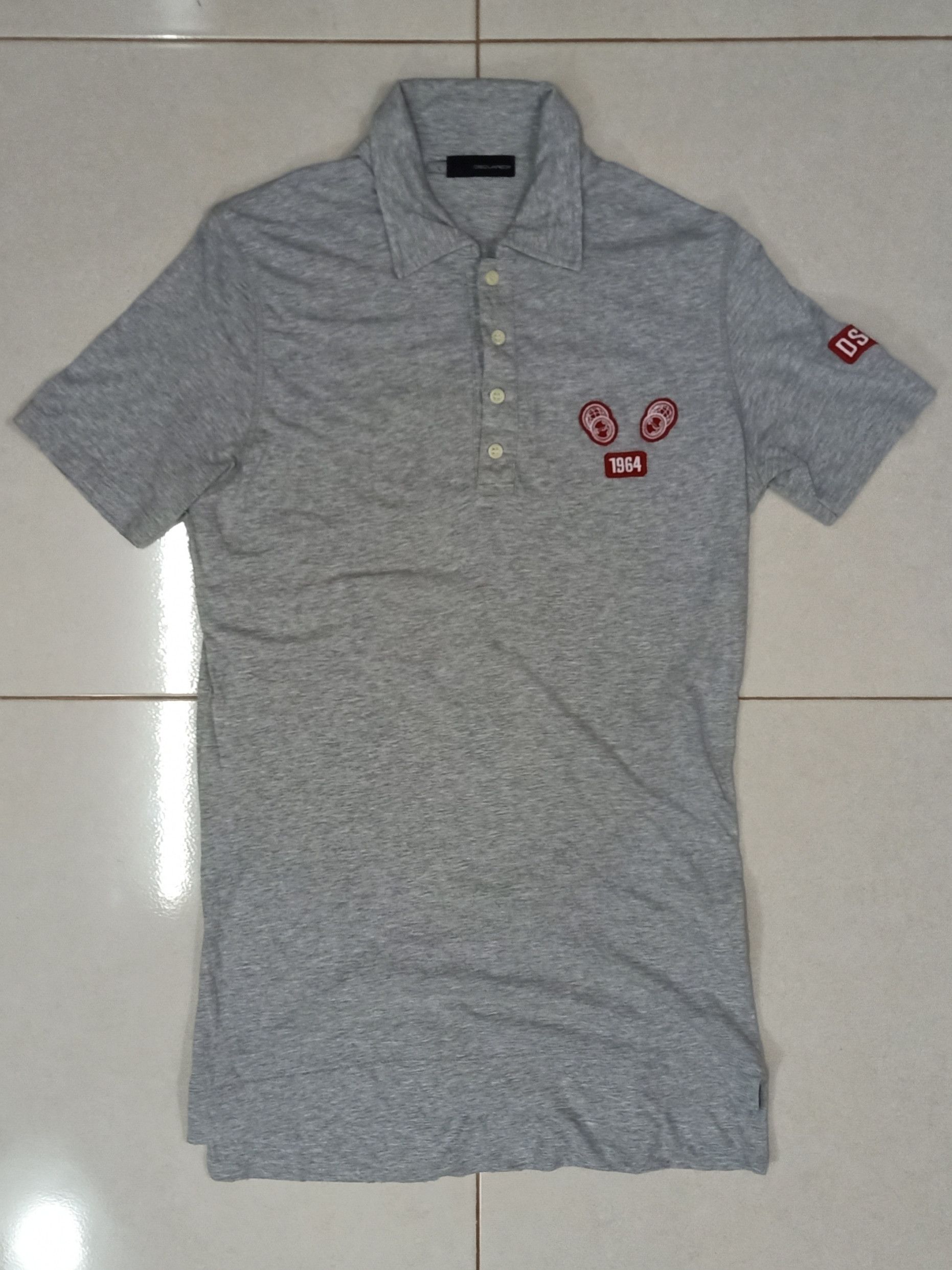 Dsquared2 DSQUARED2 Made in Italy Gray Polo Size US L / EU 52-54 / 3 - 3 Thumbnail