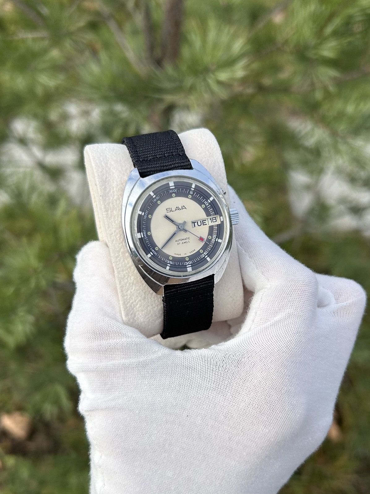 Vintage Vintage Watch Slava Made in USSR Soviet Mechanical 1980s Size ONE SIZE - 13 Thumbnail