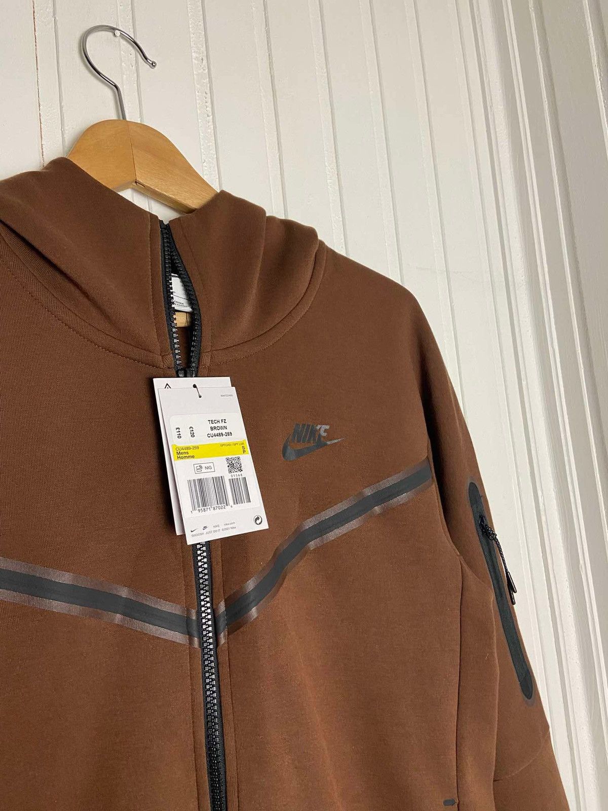 Nike New Nike Tech Fleece Full-Zip Hoodie Cacao Wow size S Size US S / EU 44-46 / 1 - 4 Thumbnail
