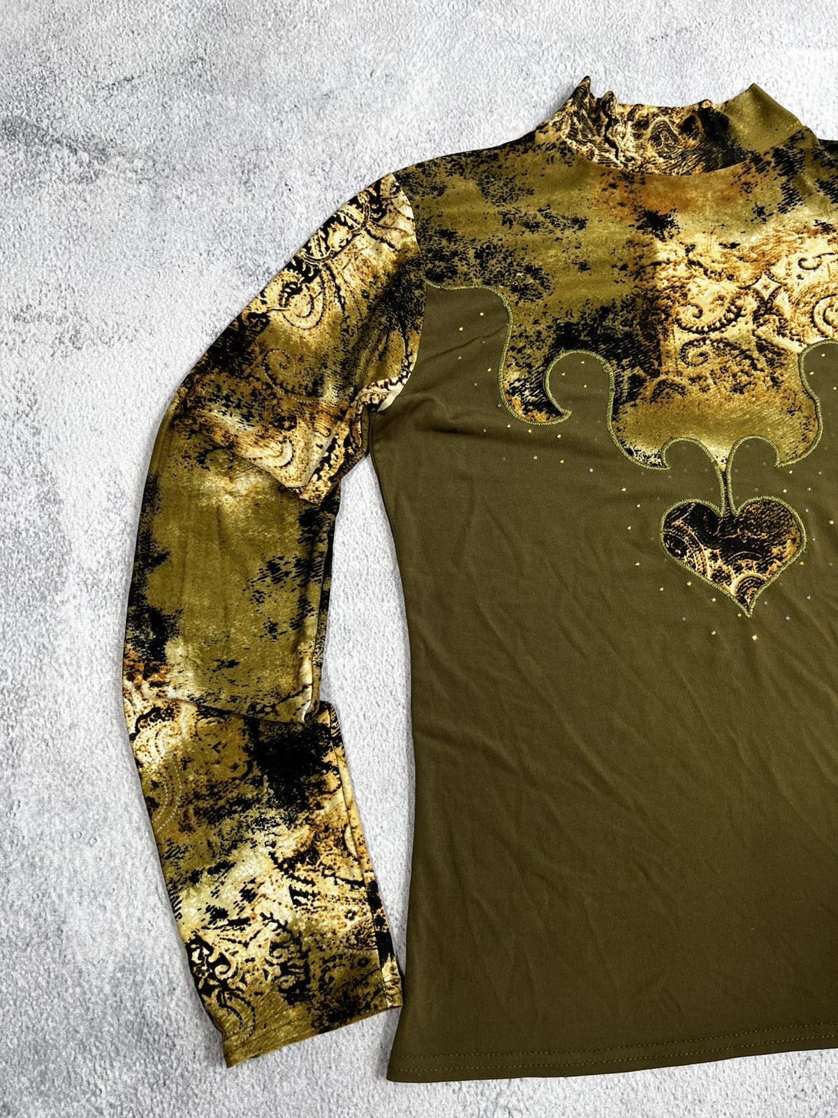 Vintage Vintage Y2K all over abstract viscose longsleeve size M Size M / US 6-8 / IT 42-44 - 3 Thumbnail