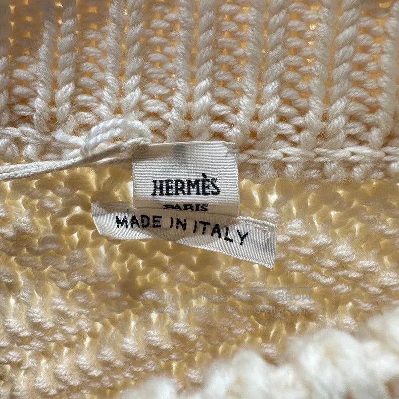 Hermes Hermes Mar76 Stripe Logo Decorated Scoop Neck Sweater Size XXS / US 00 / IT 34 - 3 Thumbnail