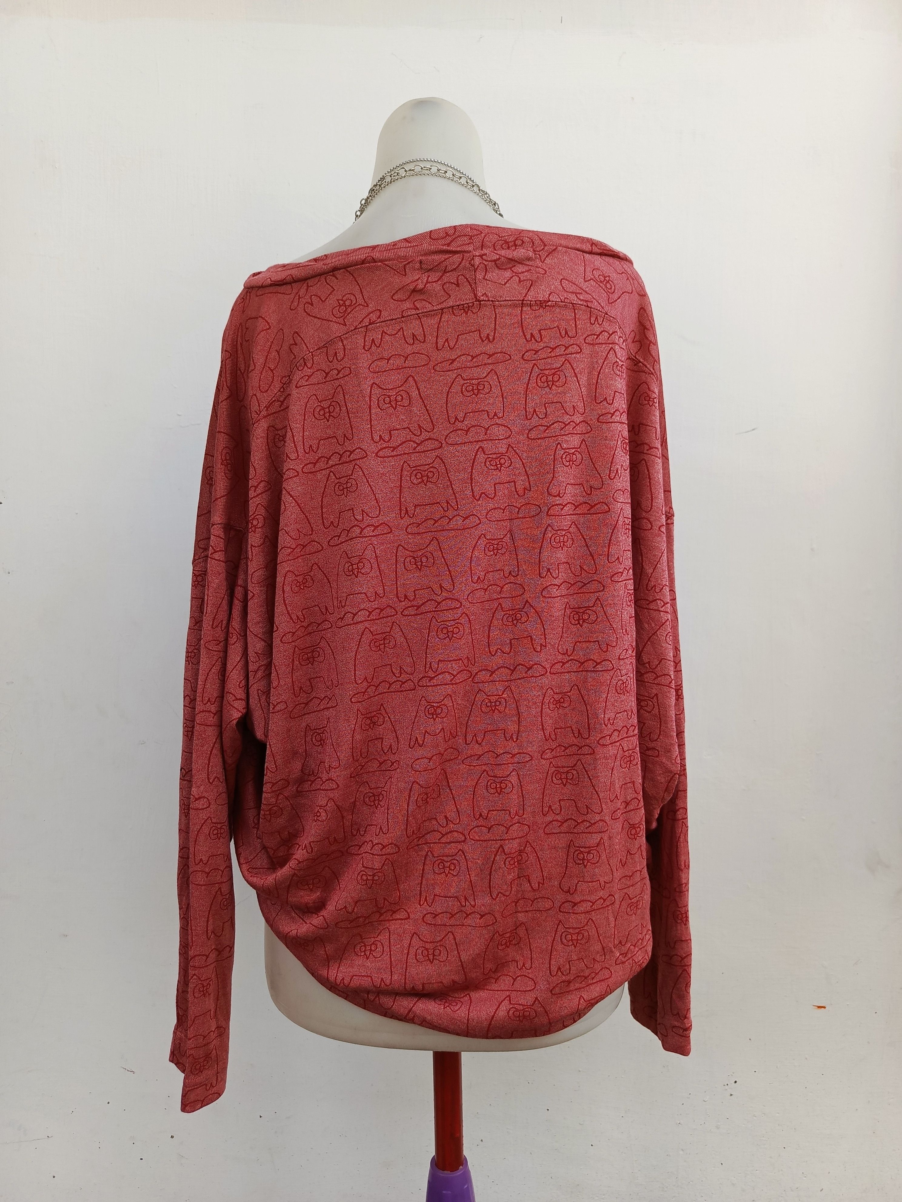 mercibeaucoup Mercibeaucoup Japan Archive Batwing Sleeve Owl Pattern Shirt Size M / US 6-8 / IT 42-44 - 4 Thumbnail