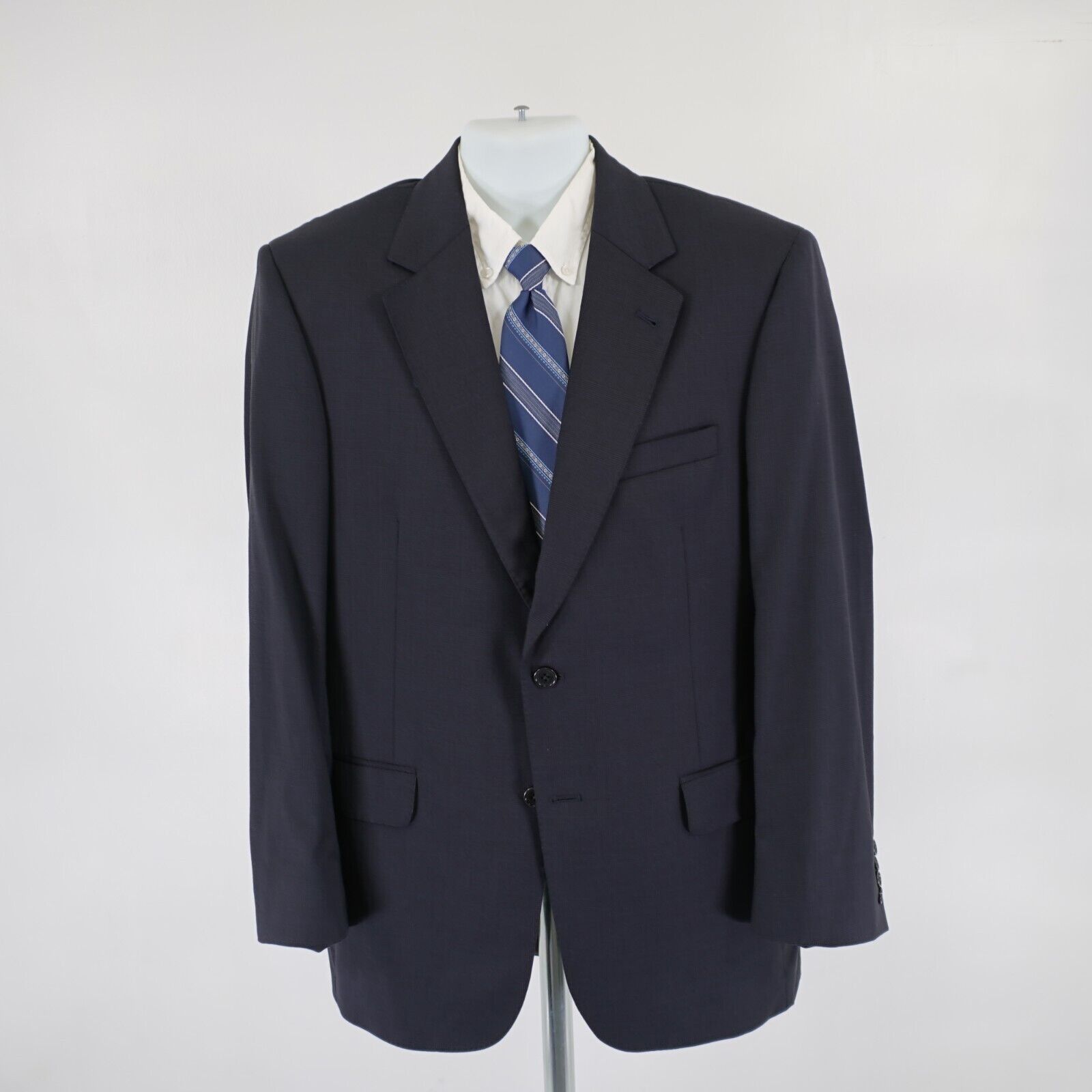 Jos. A. Bank Jos A Bank Signature Gold Wool Blue Glen Plaid 40R Suit Jack Size 40R - 4 Thumbnail