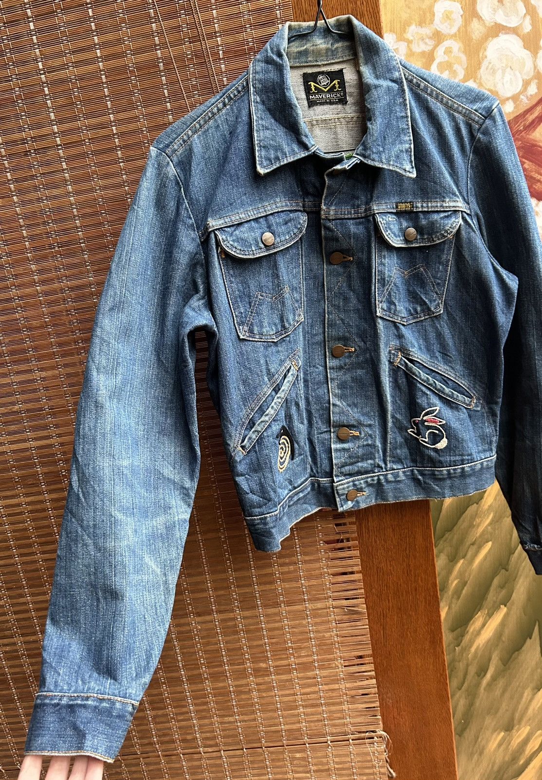 Wrangler 60s Maveric Blue Bell 3J03MJ Denim Jacket Embroidered Size US S / EU 44-46 / 1 - 4 Thumbnail