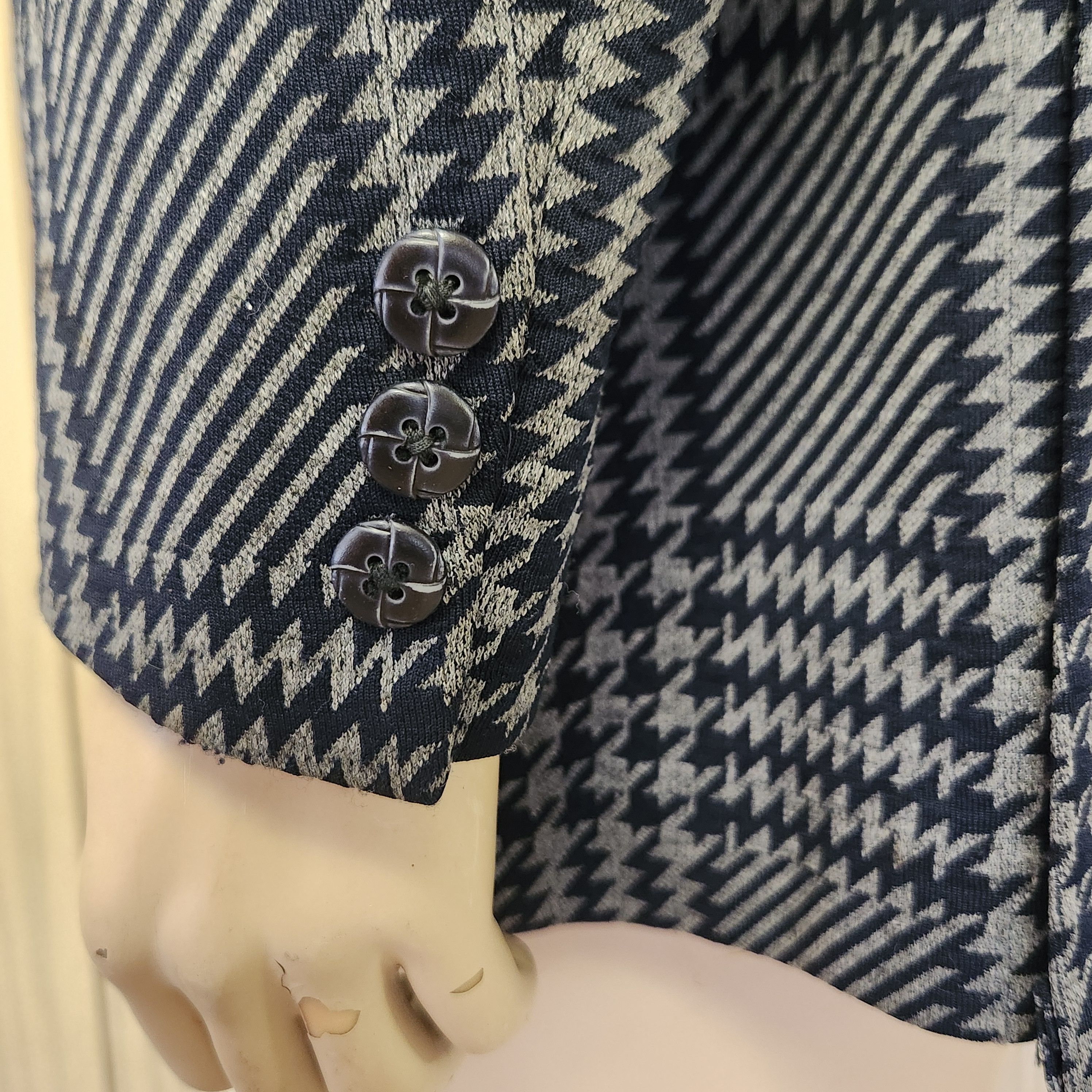 Vintage 1970s sport coat 40R mod disco polyester plaid Size 40R - 5 Thumbnail
