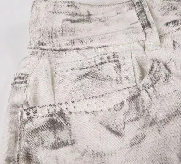VIBE Vintage jet black tie dye washed dirty jeans Size US 30 / EU 46 - 4 Thumbnail