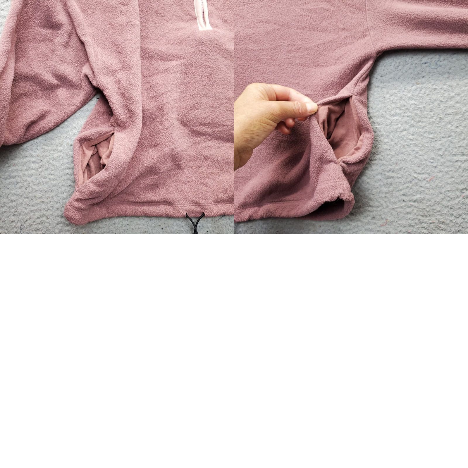 Victoria's Secret Victoria's Secret PINK Womens XS Crop Sweatshirt Pink Fleece 1/4 Zip Long Sleeve Zip Pullover Size XS / US 0-2 / IT 36-38 - 8 Thumbnail