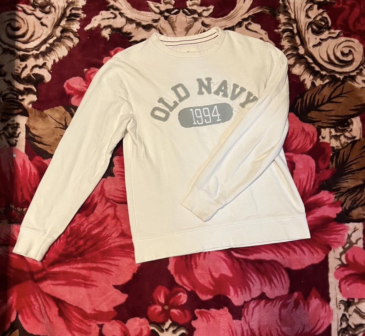Old Navy Vintage Old Navy white crewneck sweatshirt Size US S / EU 44-46 / 1 - 1 Thumbnail
