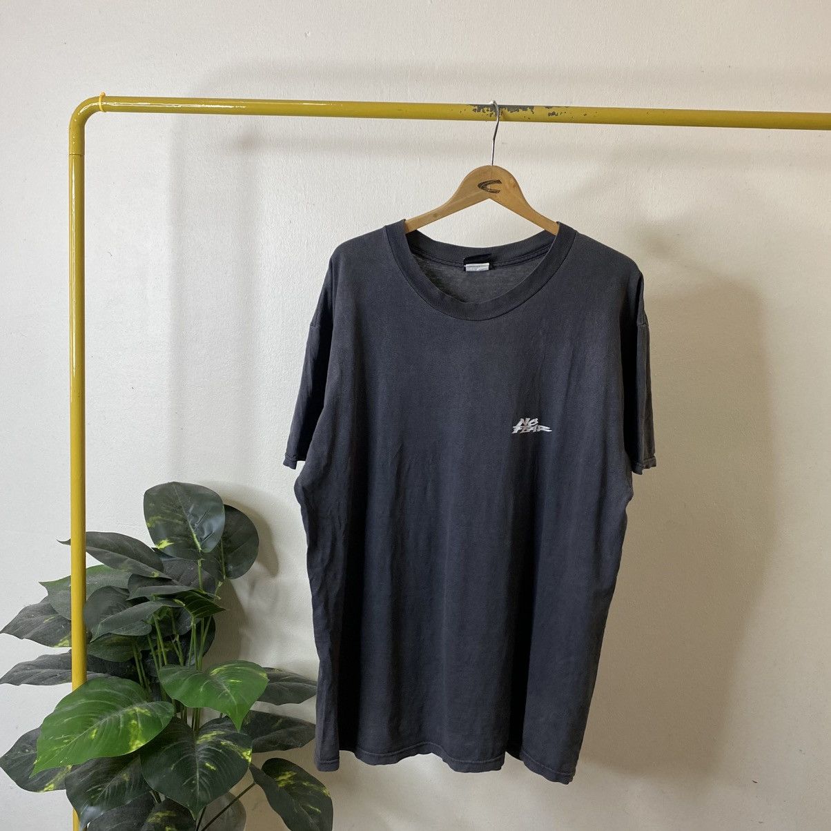 No Fear Vintage 1990s No Fear Skateboard Faded Black Skater T Shirt Size US XL / EU 56 / 4 - 6 Thumbnail