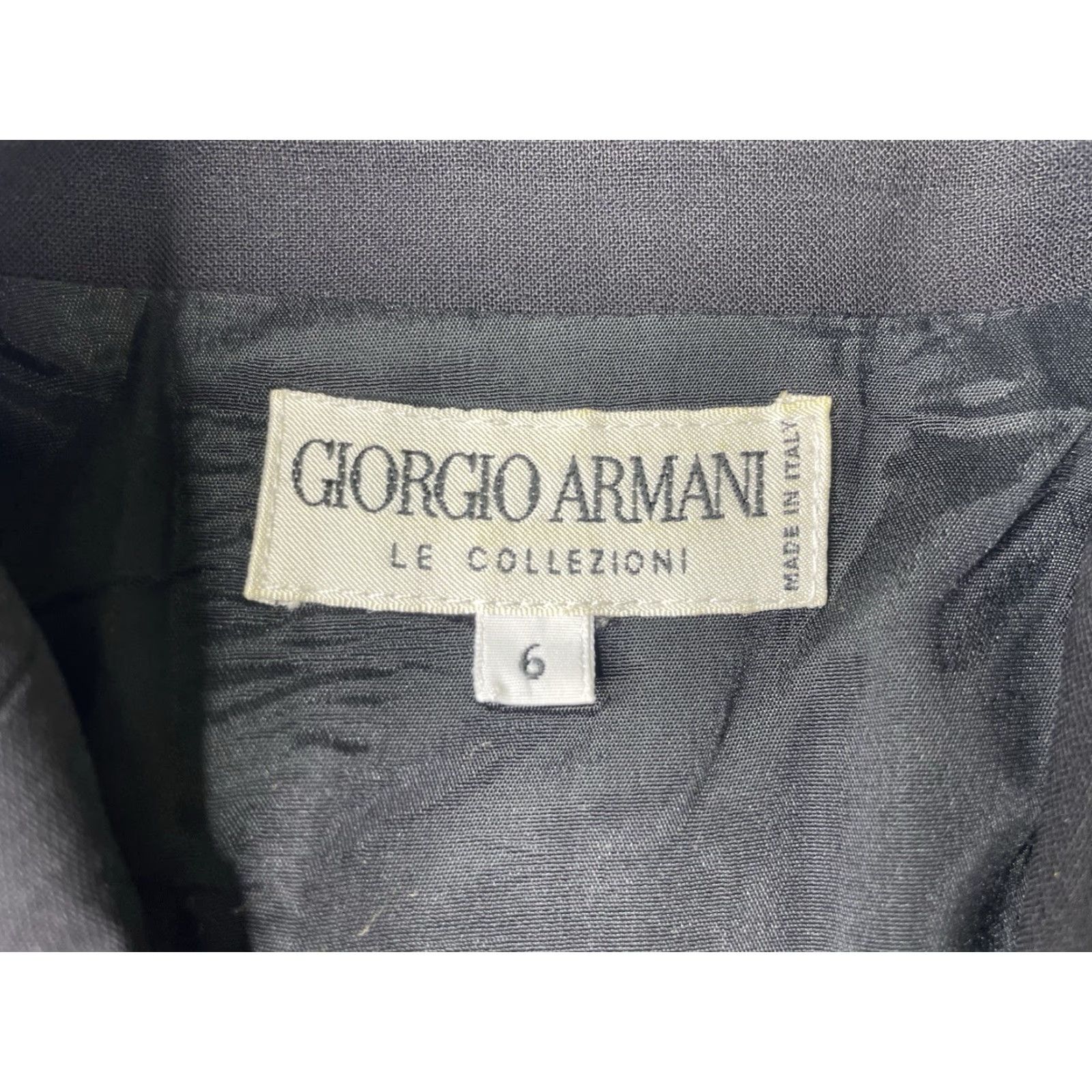 Giorgio Armani VINTAGE Giorgio Armani Blazer Coat Women’s 6 Black Blazer Made In Italy Work Women XS? Size M / US 6-8 / IT 42-44 - 4 Thumbnail