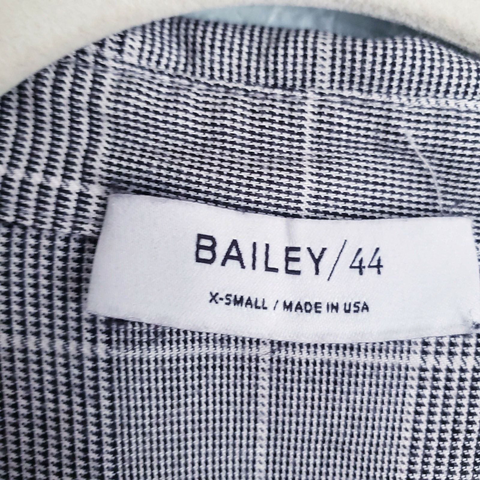 Bailey 44 Bailey 44 Hold Me Tight Black & White Tie Button-Down Shirt Size XS / US 0-2 / IT 36-38 - 6 Thumbnail