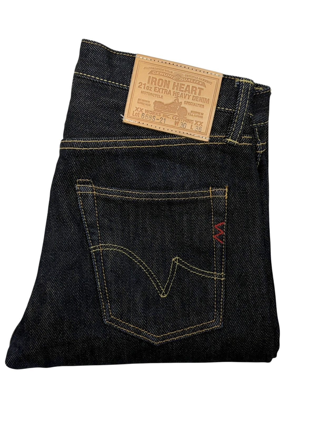 Iron Heart 21oz 666S Slim Straight Denim Jeans Size US 30 / EU 46 - 1 Thumbnail