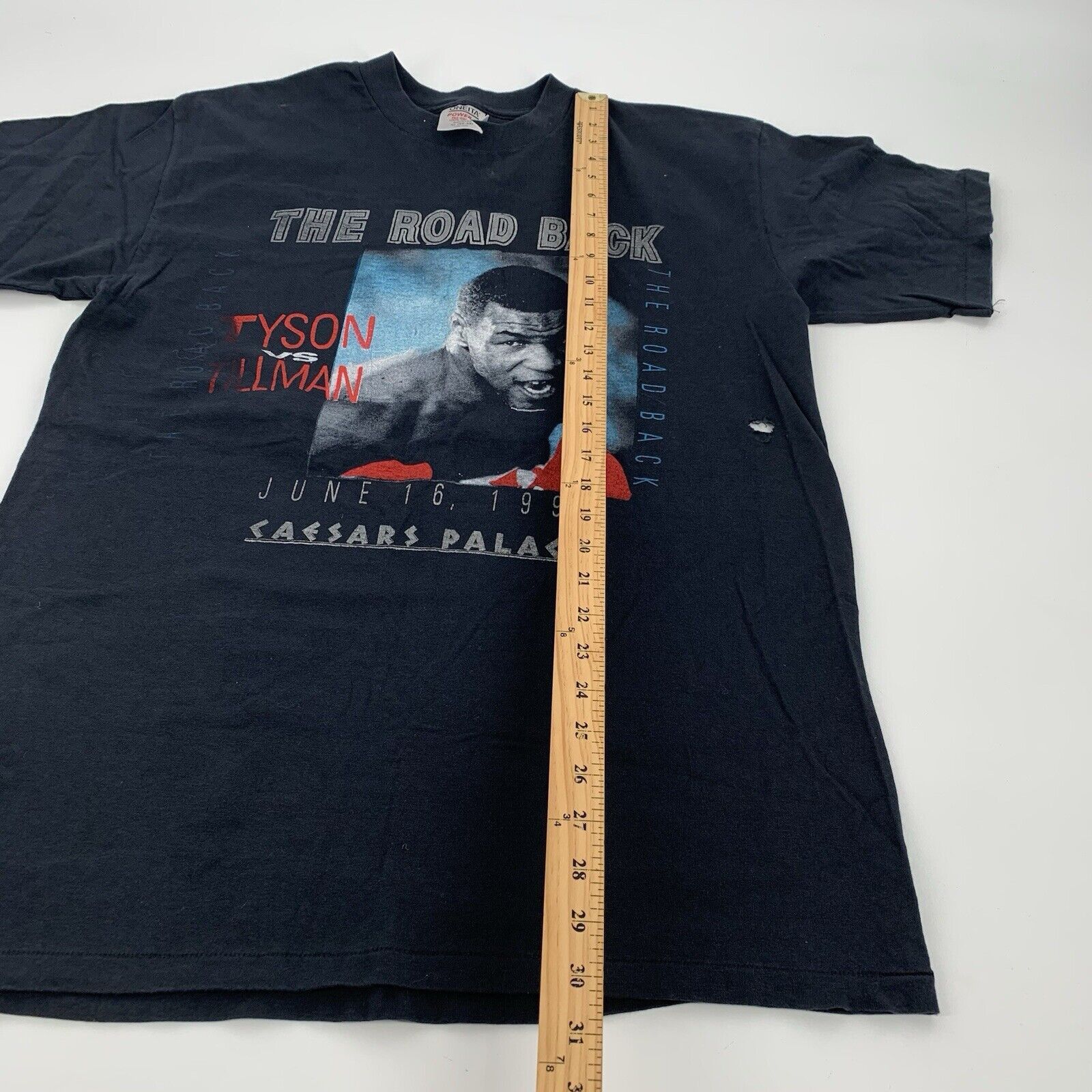 Vintage VTG 1990 Mike Tyson vs Tillman Foreman The Road Back Rap Size US XL / EU 56 / 4 - 9 Thumbnail