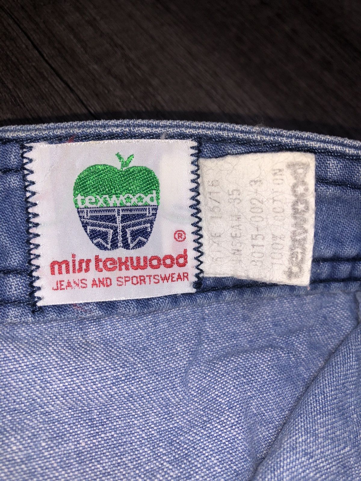 Hysteric Glamour × Vintage Vintage Miss Texwood Flared Jeans Flower Patches Design Size 29" - 10 Thumbnail