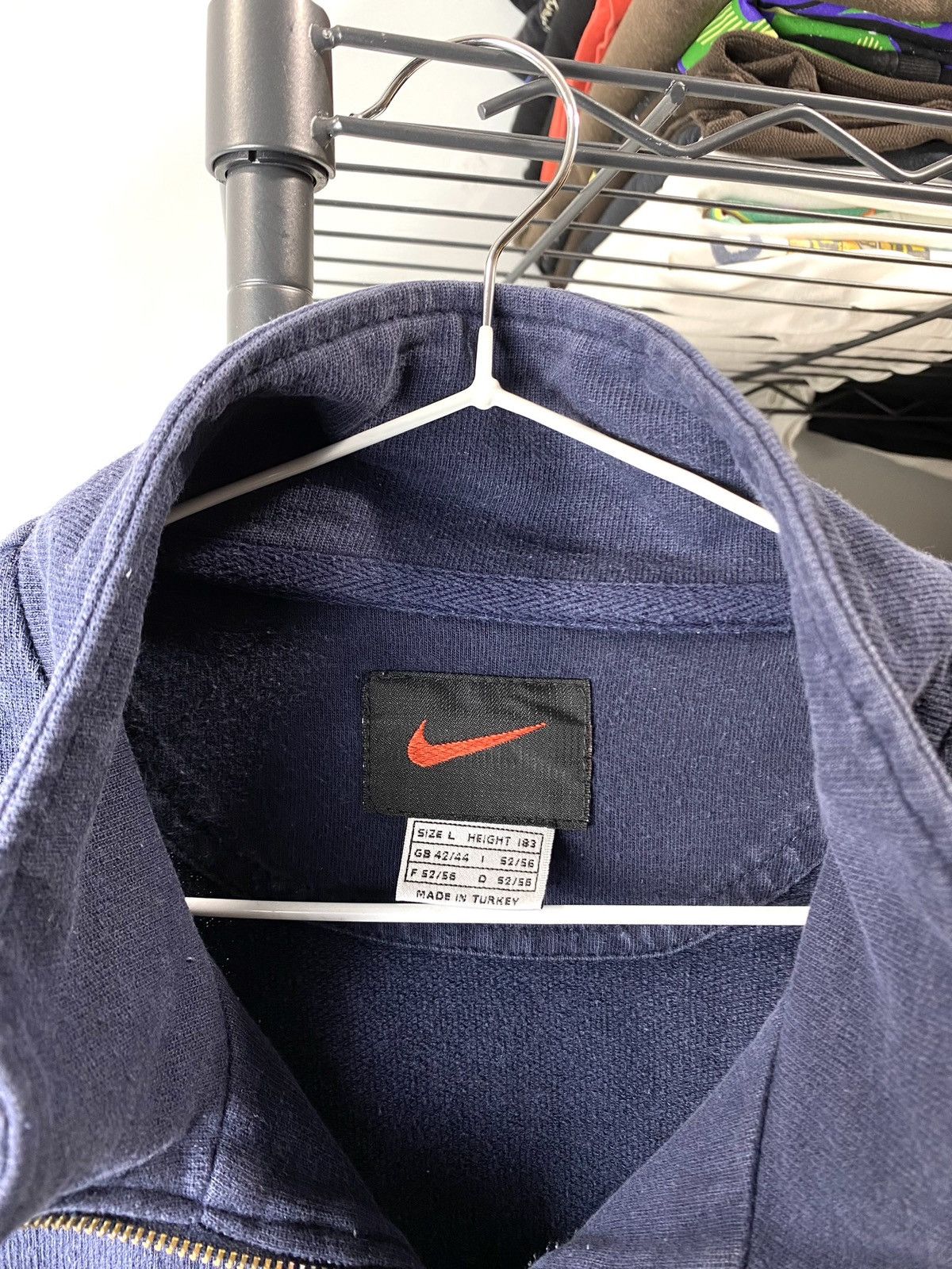 Nike Rare! Vintage 1990’s Nike Sweatshirt 1/4 Zip Rugby Size US L / EU 52-54 / 3 - 4 Thumbnail