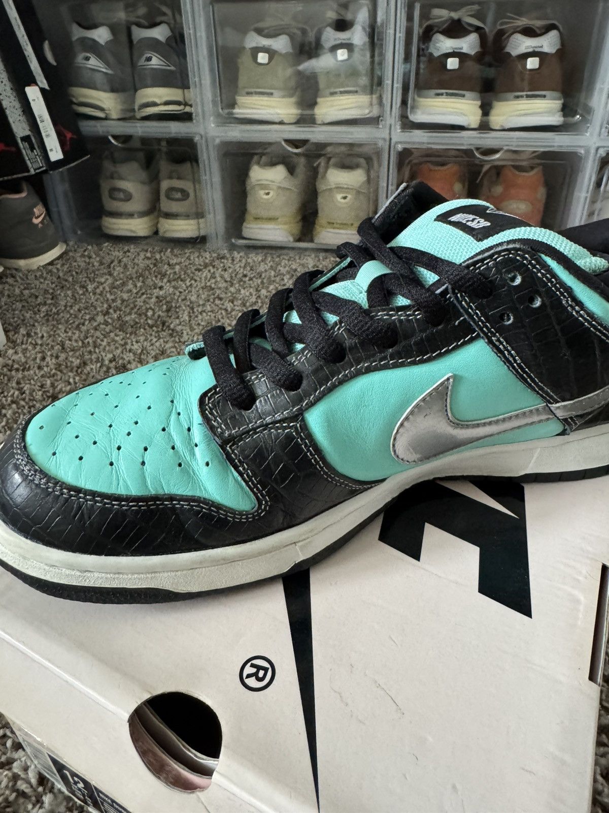 Nike SB Nike SB Dunk Low Pro x Diamond Supply Co. Tiffany Size 12 Size US 12 / EU 45 - 8 Thumbnail
