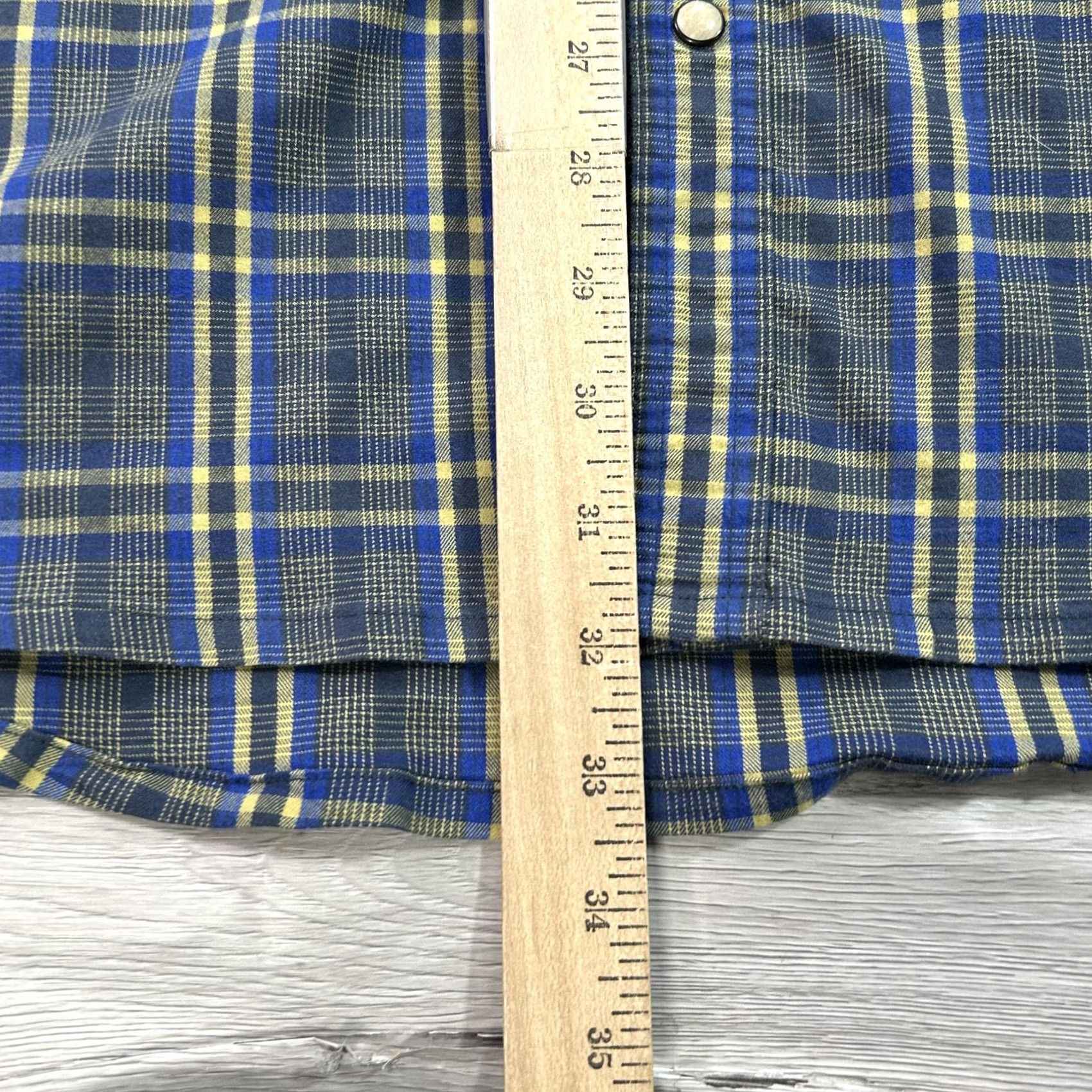 Vintage Stio Shirt Mens 2XL Blue Plaid Long Sleeve Western Snap Button Up Outdoor Size US XXL / EU 58 / 5 - 6 Thumbnail