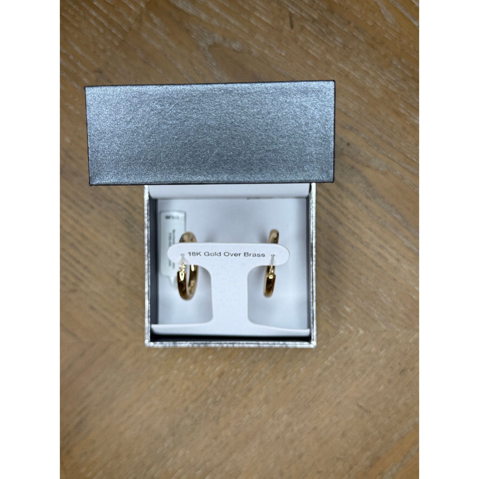Other And Now This 18K Gold Over Brass Hoop Earrings Size ONE SIZE - 3 Thumbnail