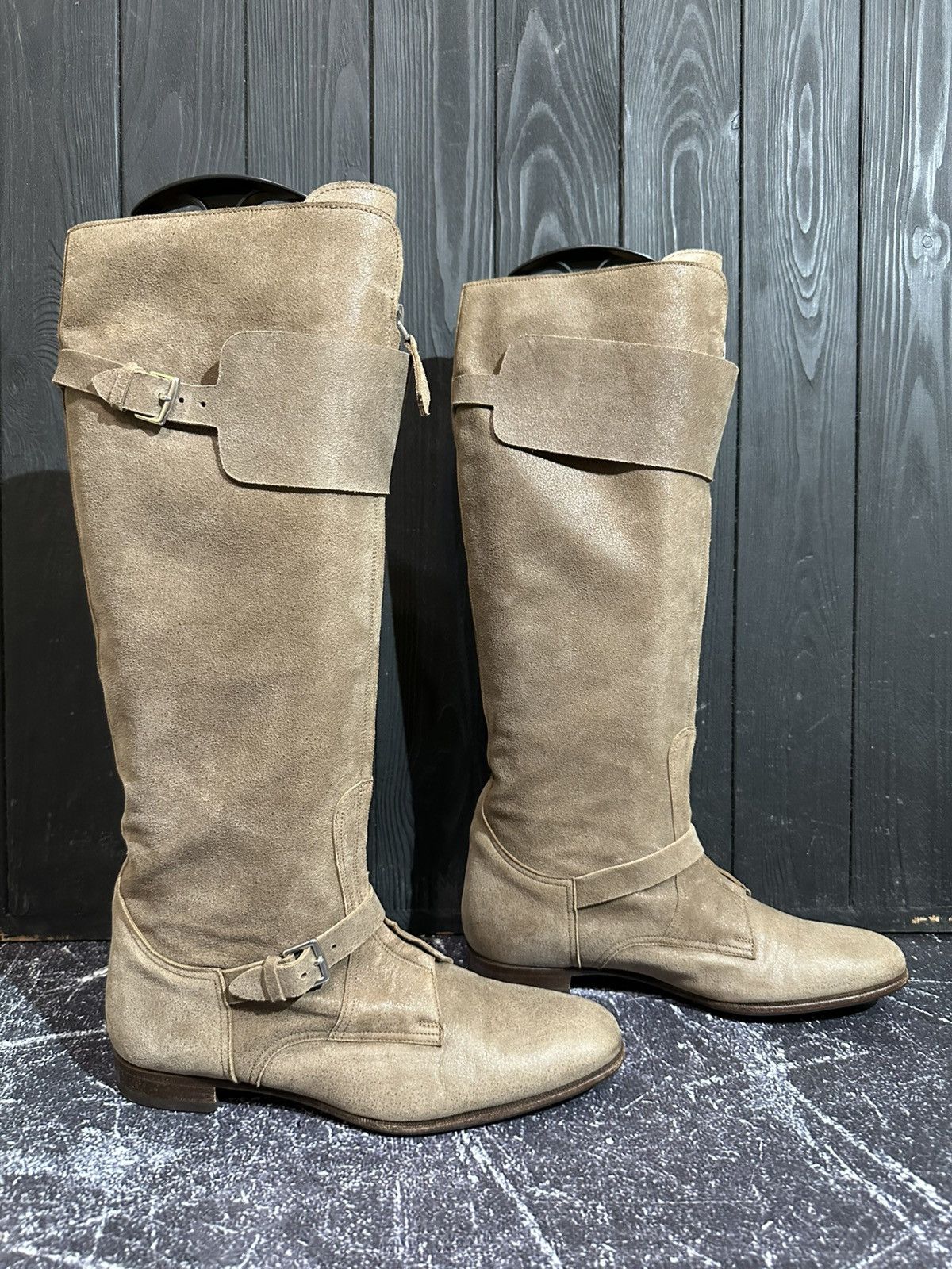 Hermes HERMES Suede zip front Boots Size 37 Size US 7 / IT 37 - 2 Thumbnail