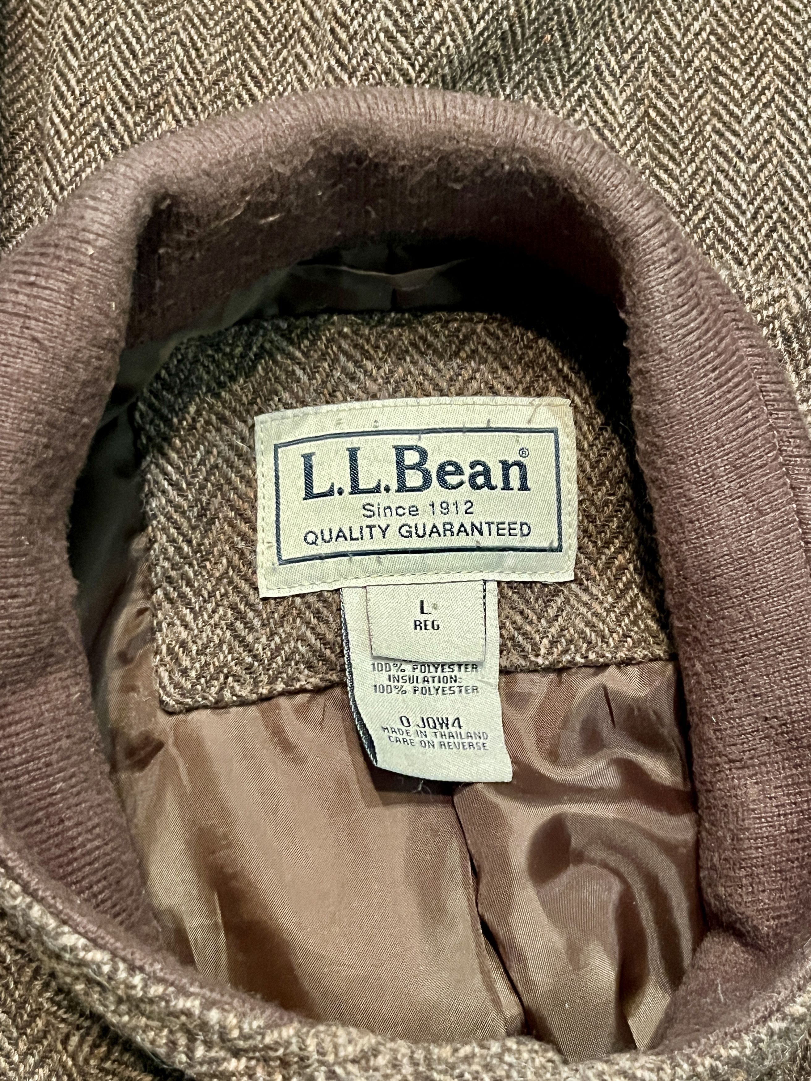 Vintage Vintage L.L. Bean Herringbone Bomber Jacket Large Size US L / EU 52-54 / 3 - 6 Thumbnail