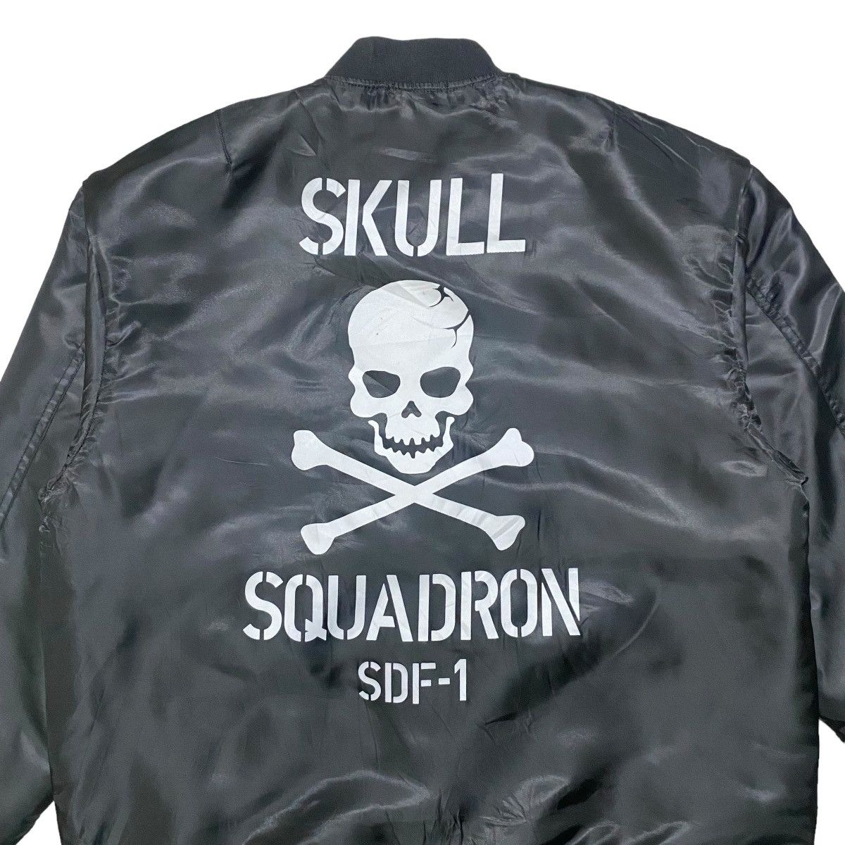 Anime Cospa Macross Roy Focker Bomber Jacket Skull Squadron SDF-1 Size US L / EU 52-54 / 3 - 9 Thumbnail