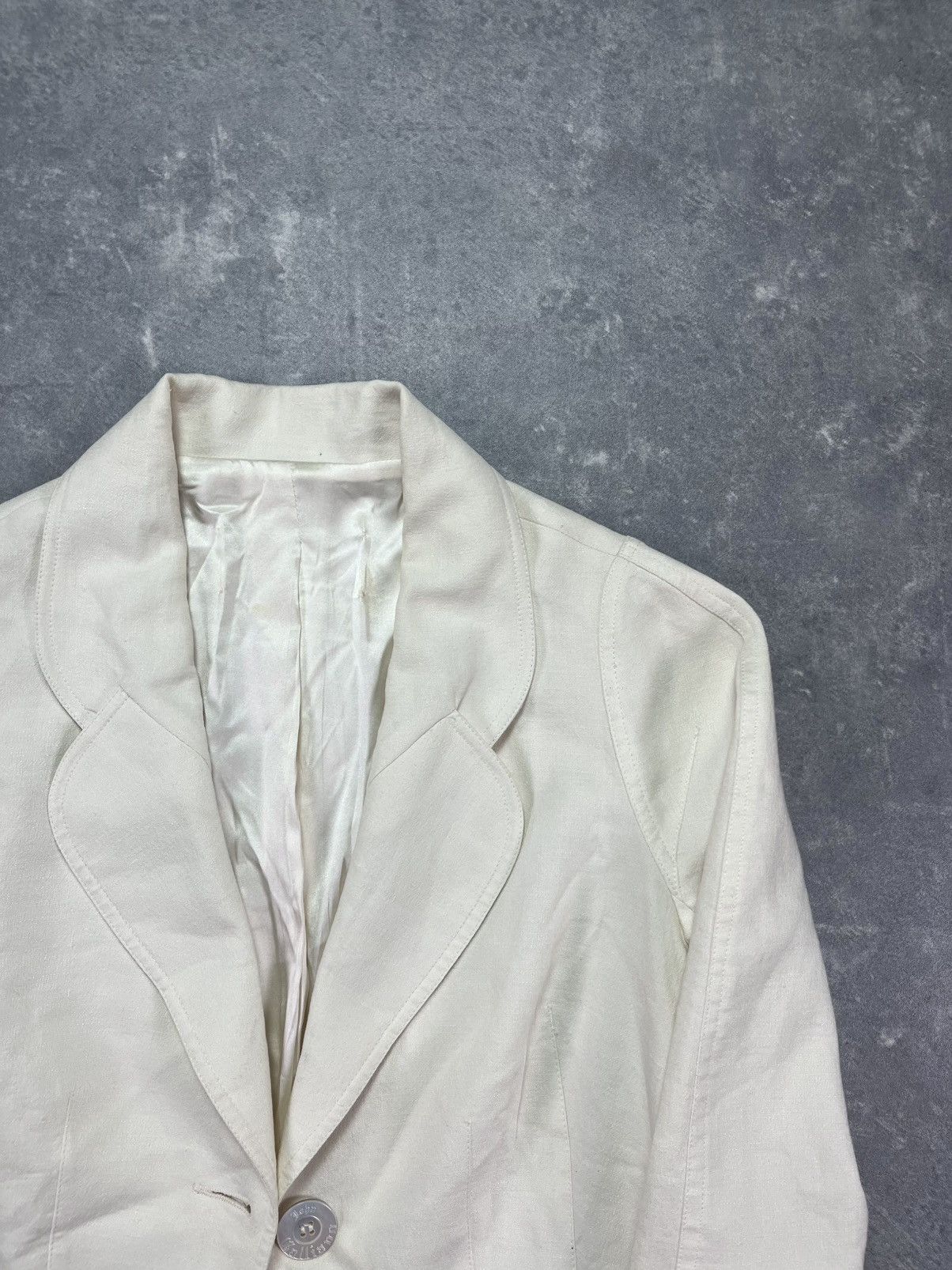 John Galliano 2005 John Galliano Flower-Trim Blazer Jacket 42 8 Size M / US 6-8 / IT 42-44 - 5 Thumbnail