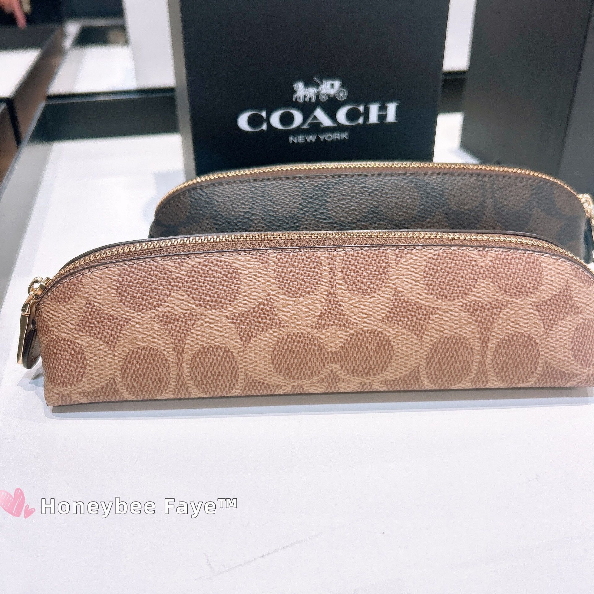 Coach Pencil Case In Signature Canvas CZ206 Size ONE SIZE - 2 Thumbnail
