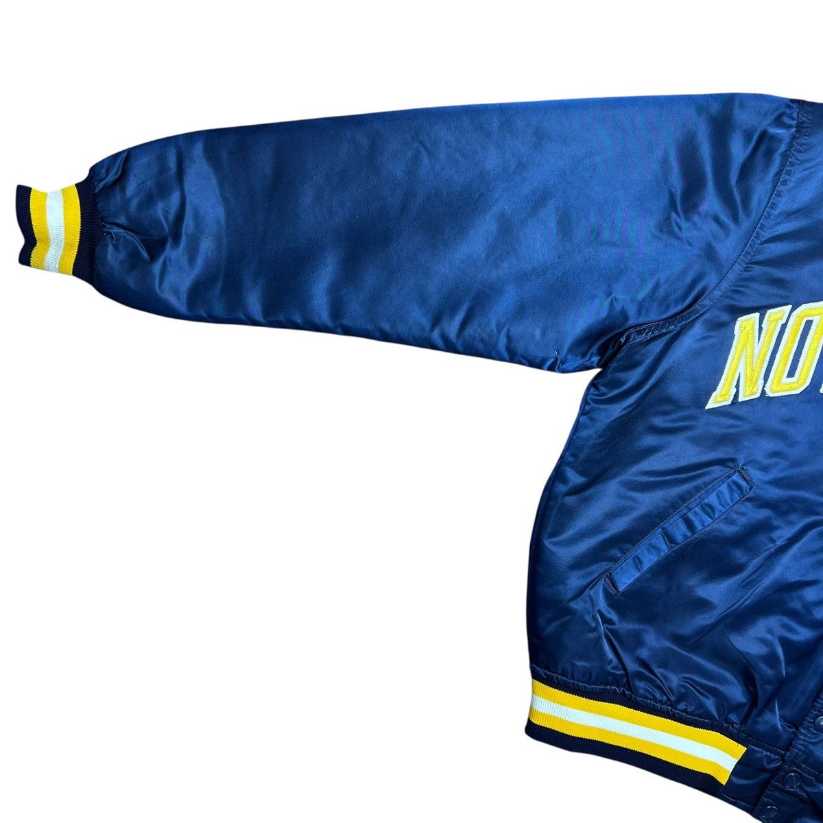 Starter Notre Dame Fighting Irish Starter Spell Out Satin Jacket Size US L / EU 52-54 / 3 - 9 Thumbnail