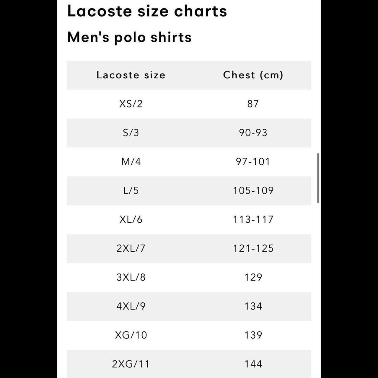 Lacoste Mens Use Size 5 Large Size US L / EU 52-54 / 3 - 5 Thumbnail
